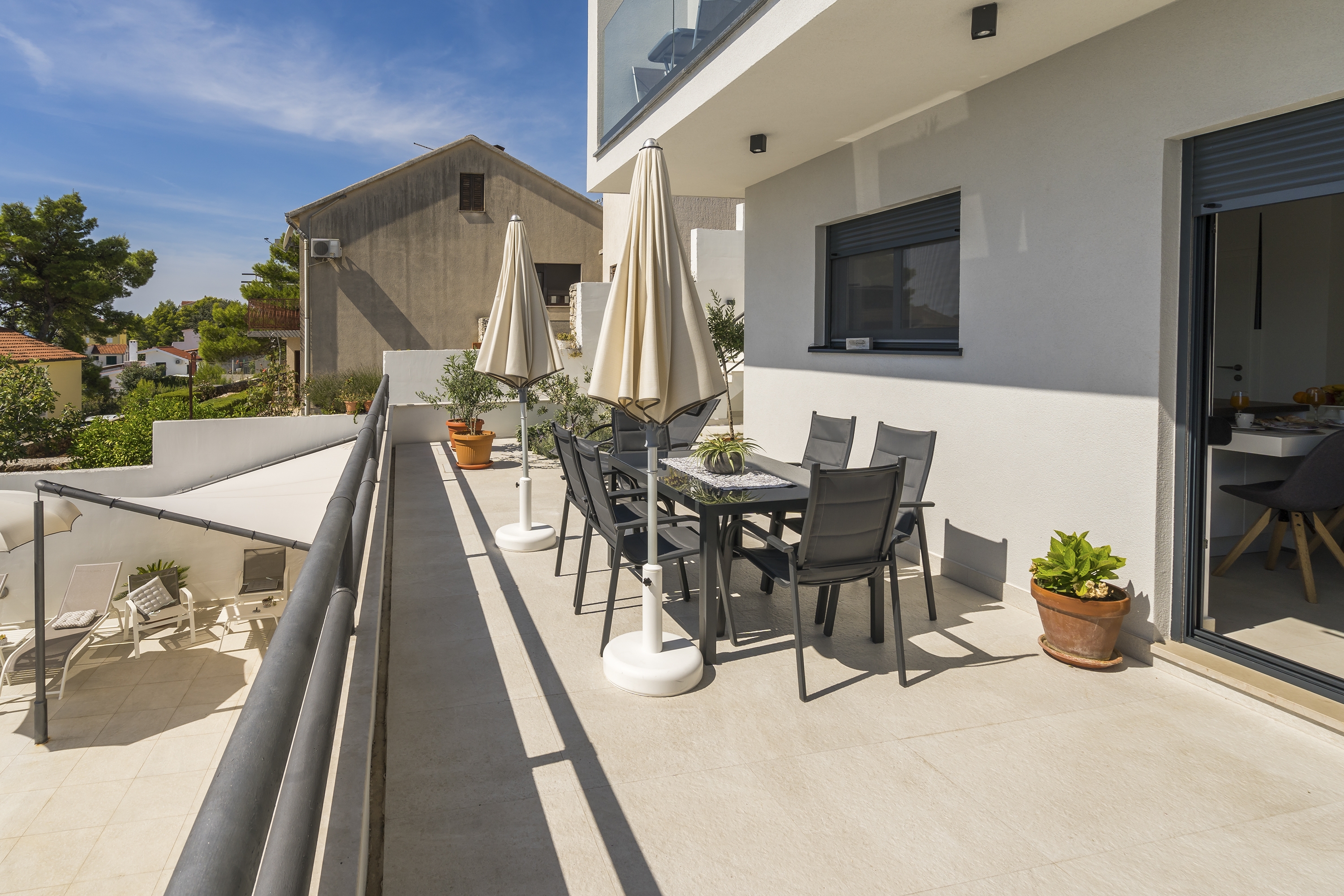 Two bedroom apartment with terrace and sea view Rastići, Čiovo  A-a