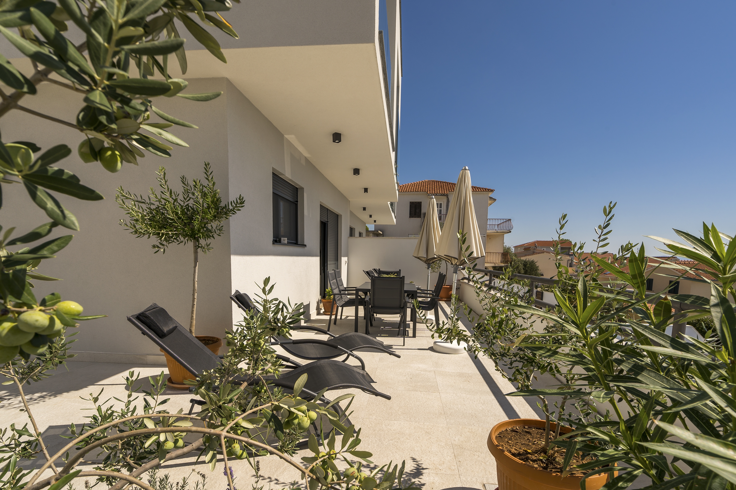 Two bedroom apartment with terrace and sea view Rastići, Čiovo  A-a