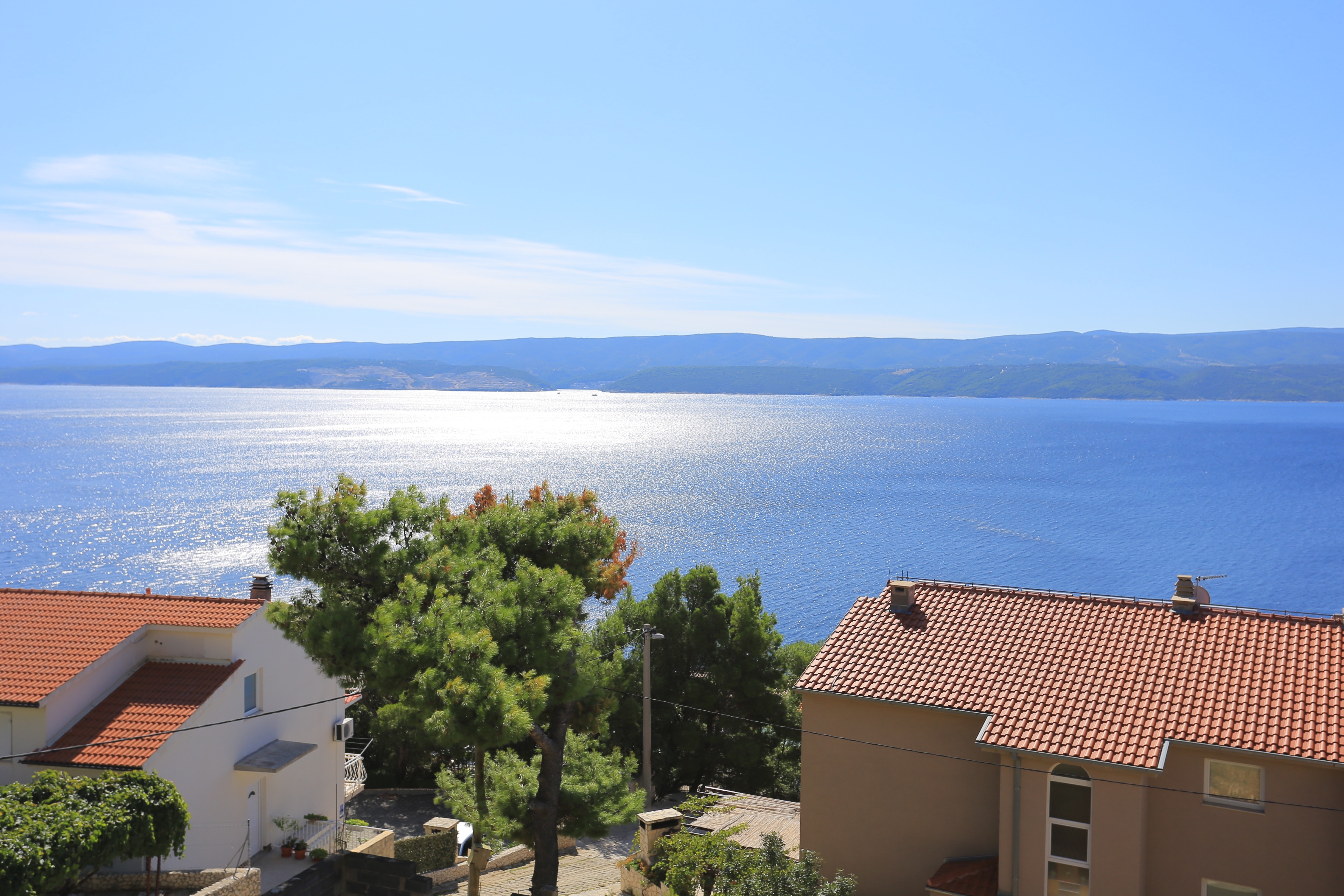 Two bedroom apartment with terrace and sea view Stanići, Omiš  A-b