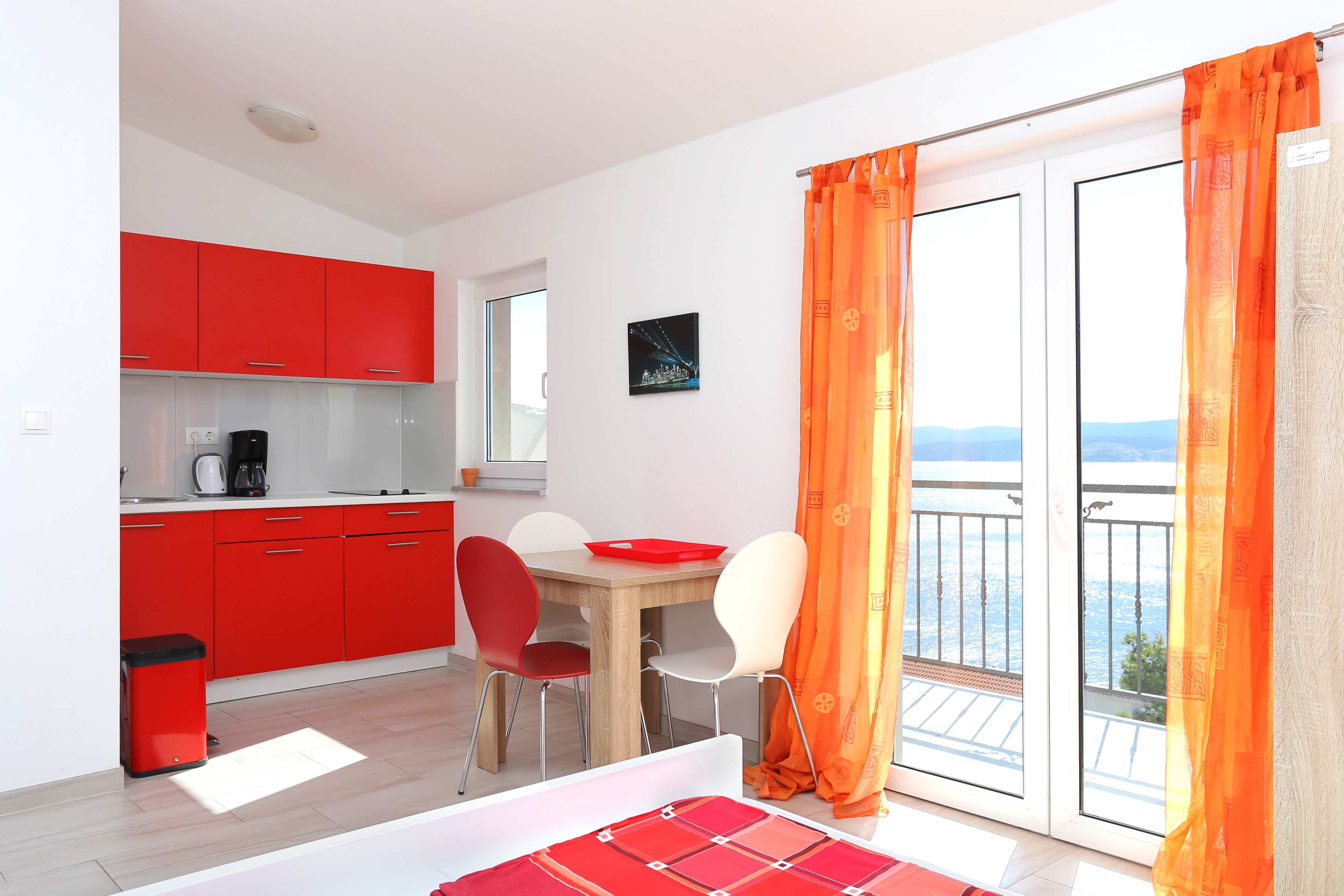Studio flat with balcony and sea view Stanići, Omiš (AS-17894-c) Studio flat with balcony and sea view Stanići, Omiš (AS-17894-c)