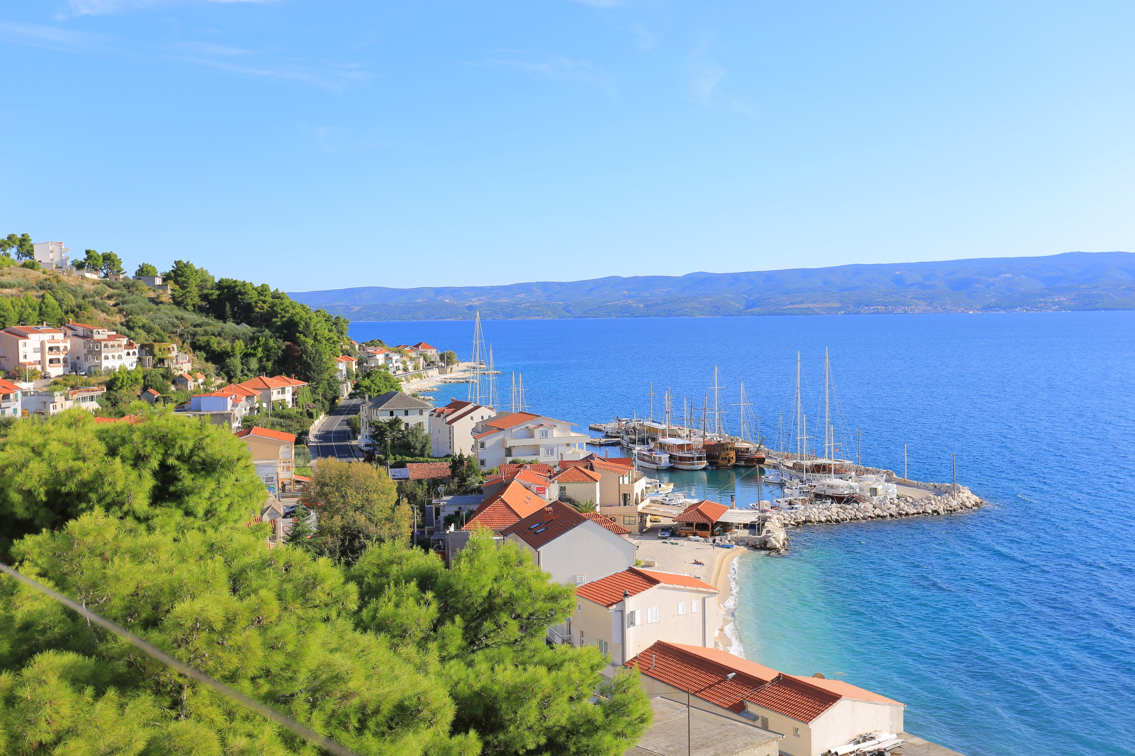 Two bedroom apartment with terrace and sea view Sumpetar, Omiš  A-a