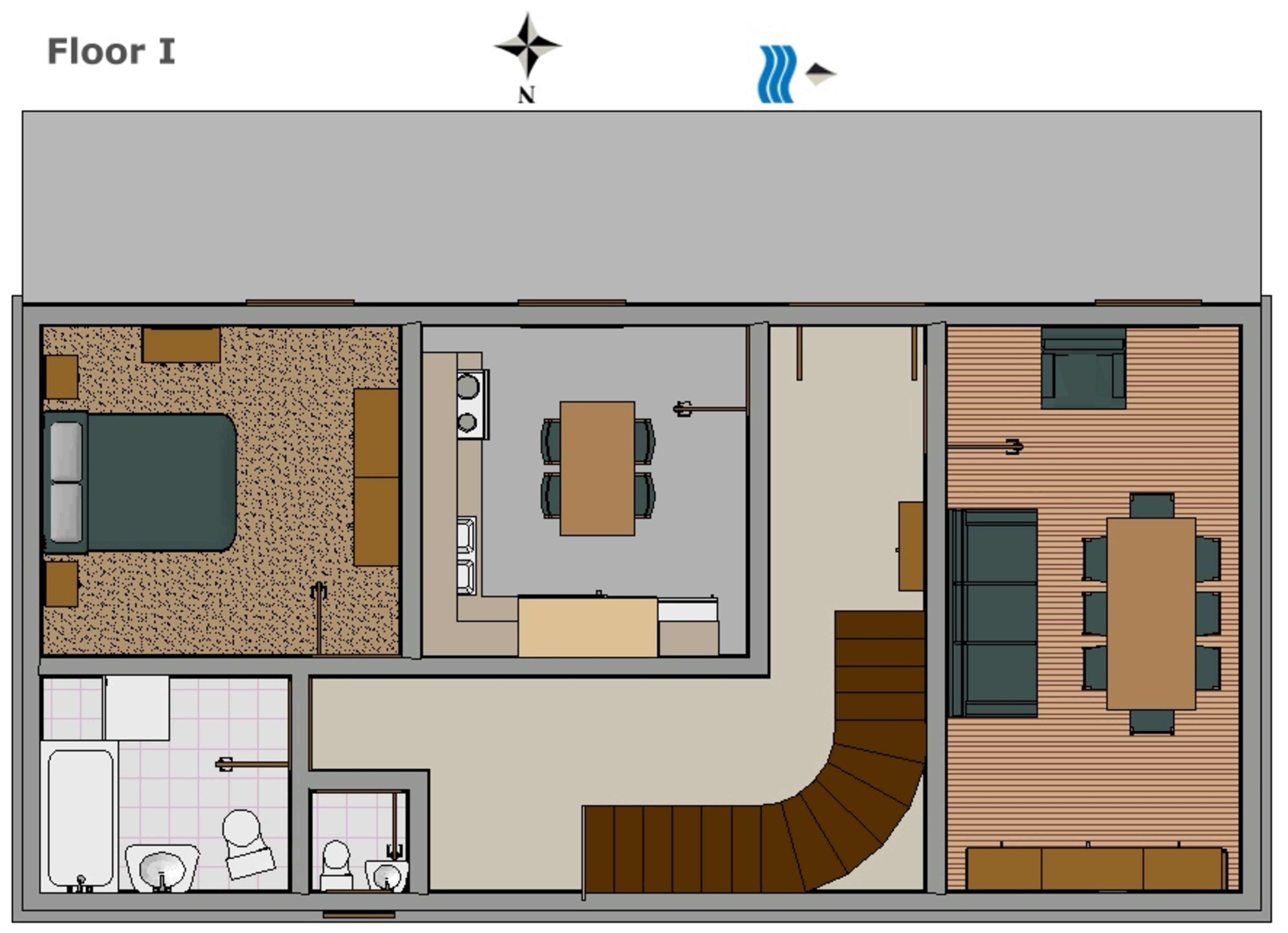 Comfortable and spacious apartment with terrace Lumbarda, Korčula  A-a