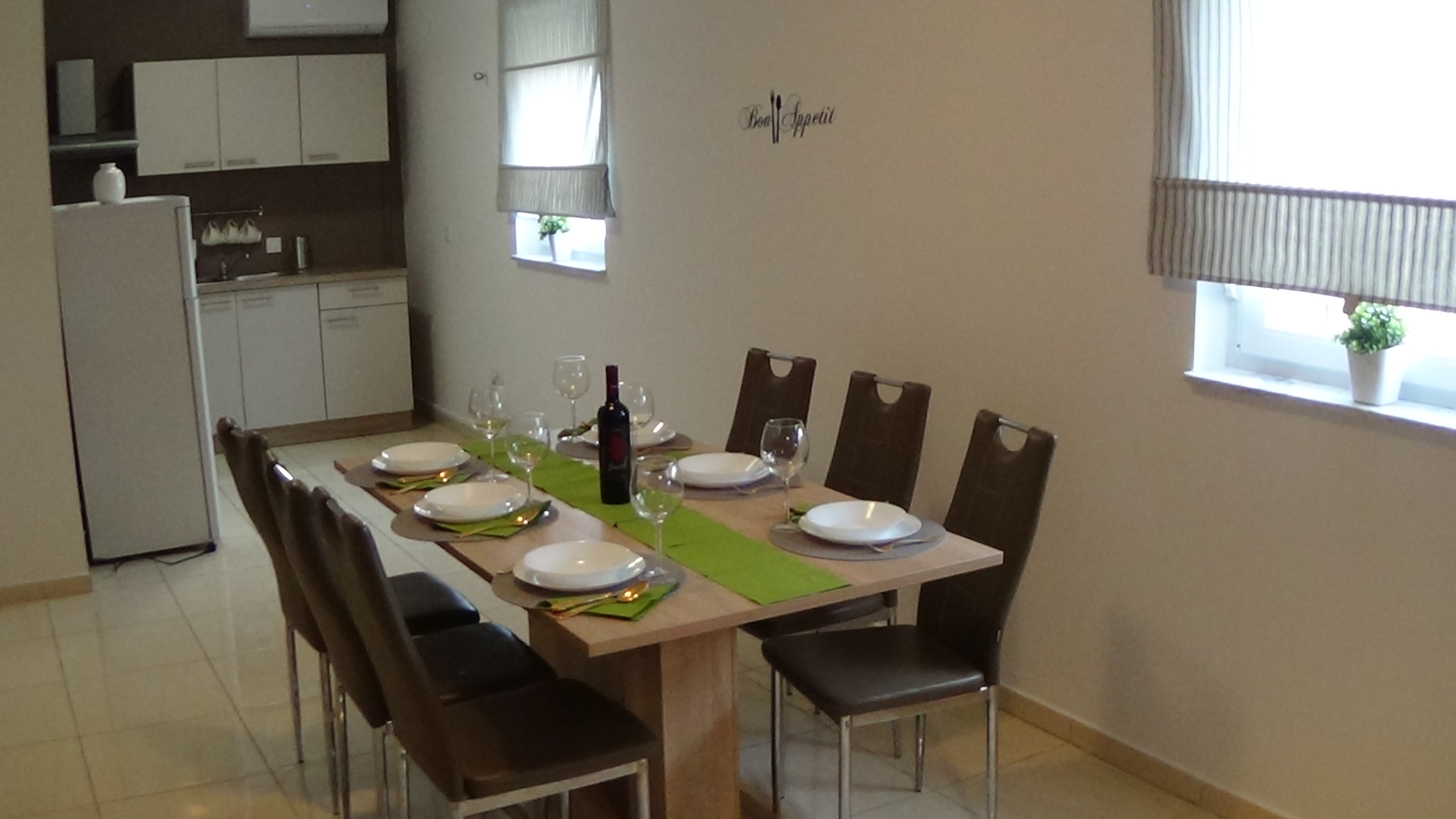 One bedroom apartment with terrace and sea view Novalja, Pag  A-d