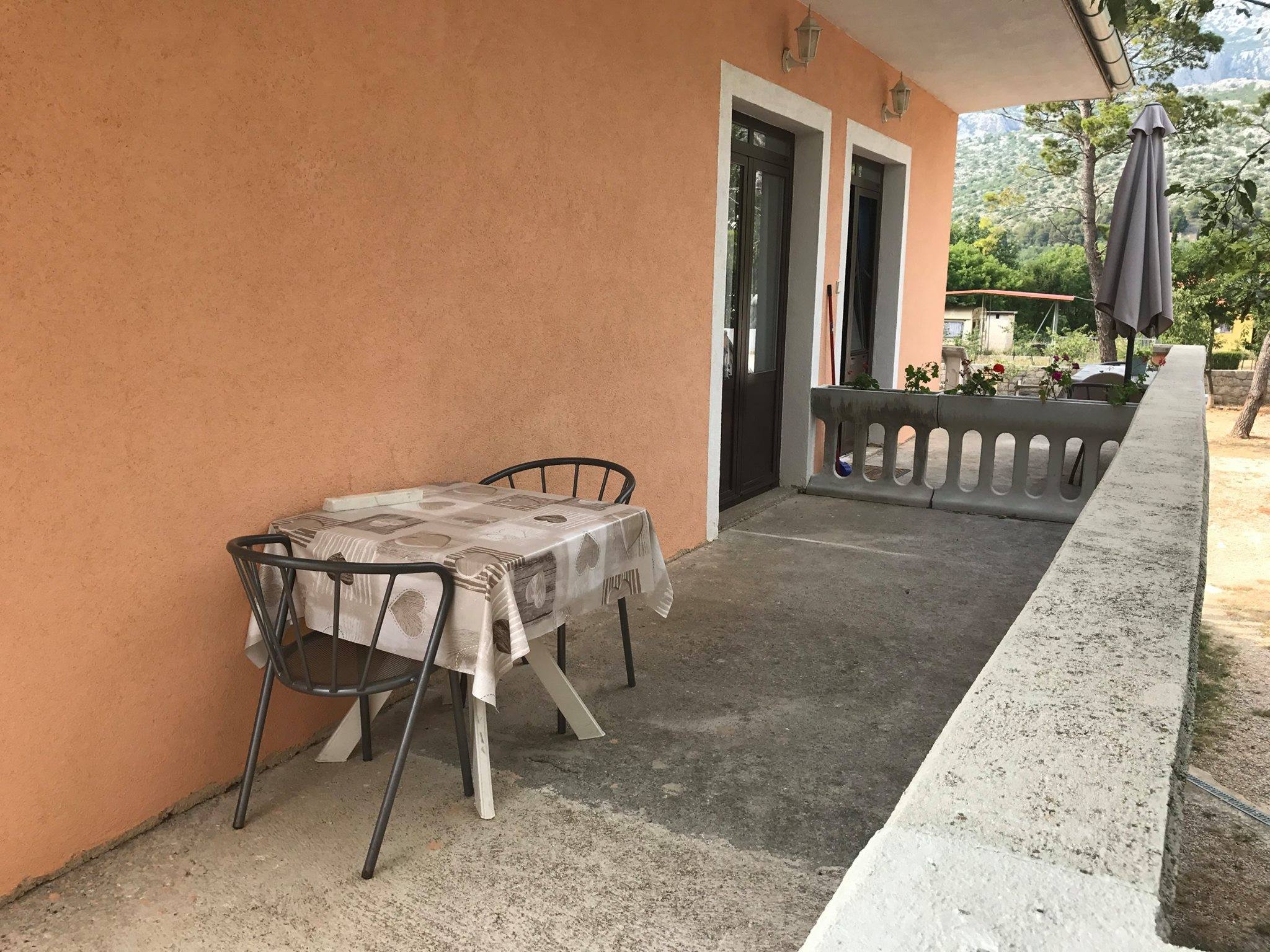 Two bedroom apartment with terrace and sea view Seline, Paklenica  A-a