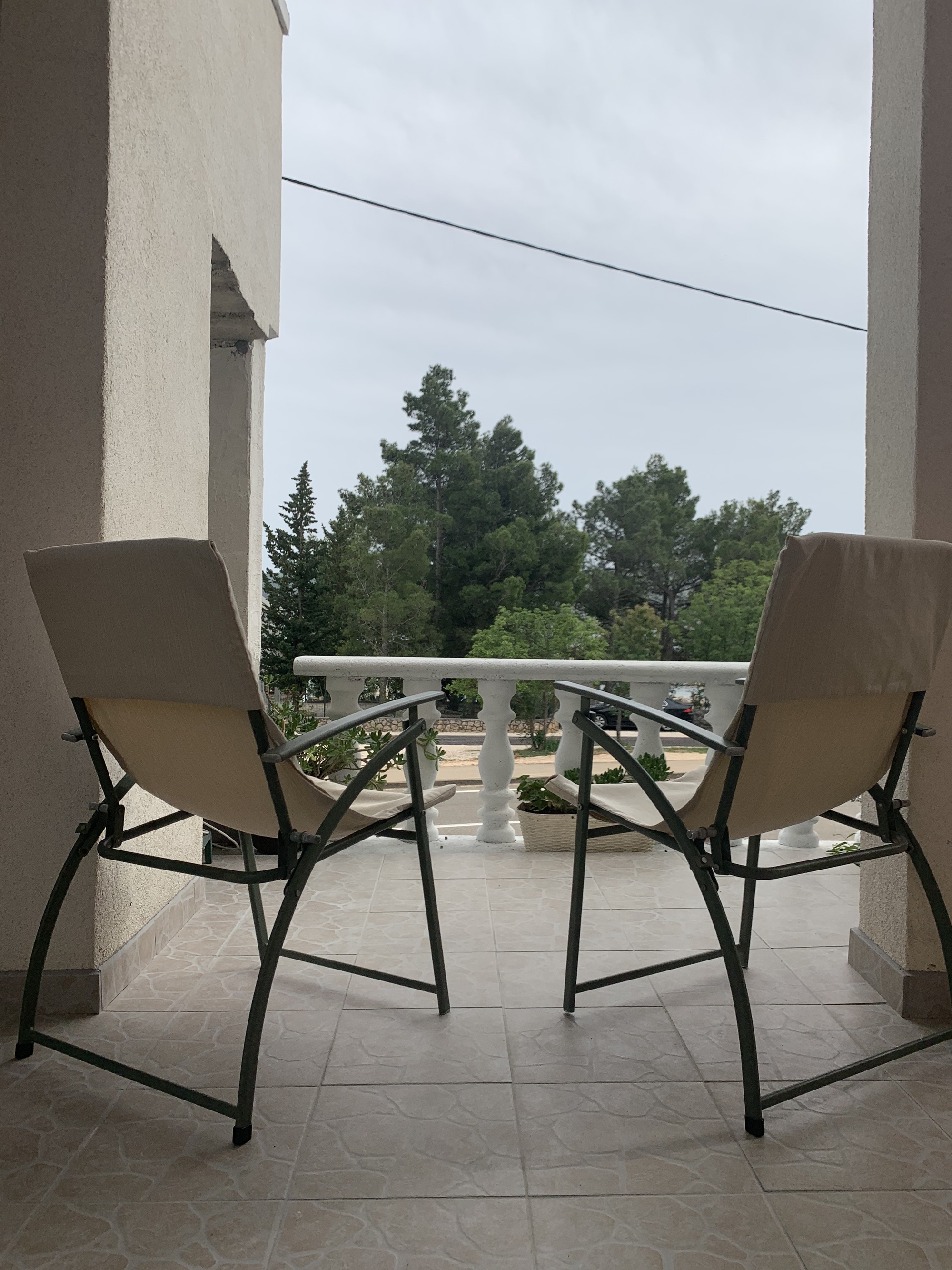 Two bedroom apartment with terrace and sea view Seline, Paklenica  A-c