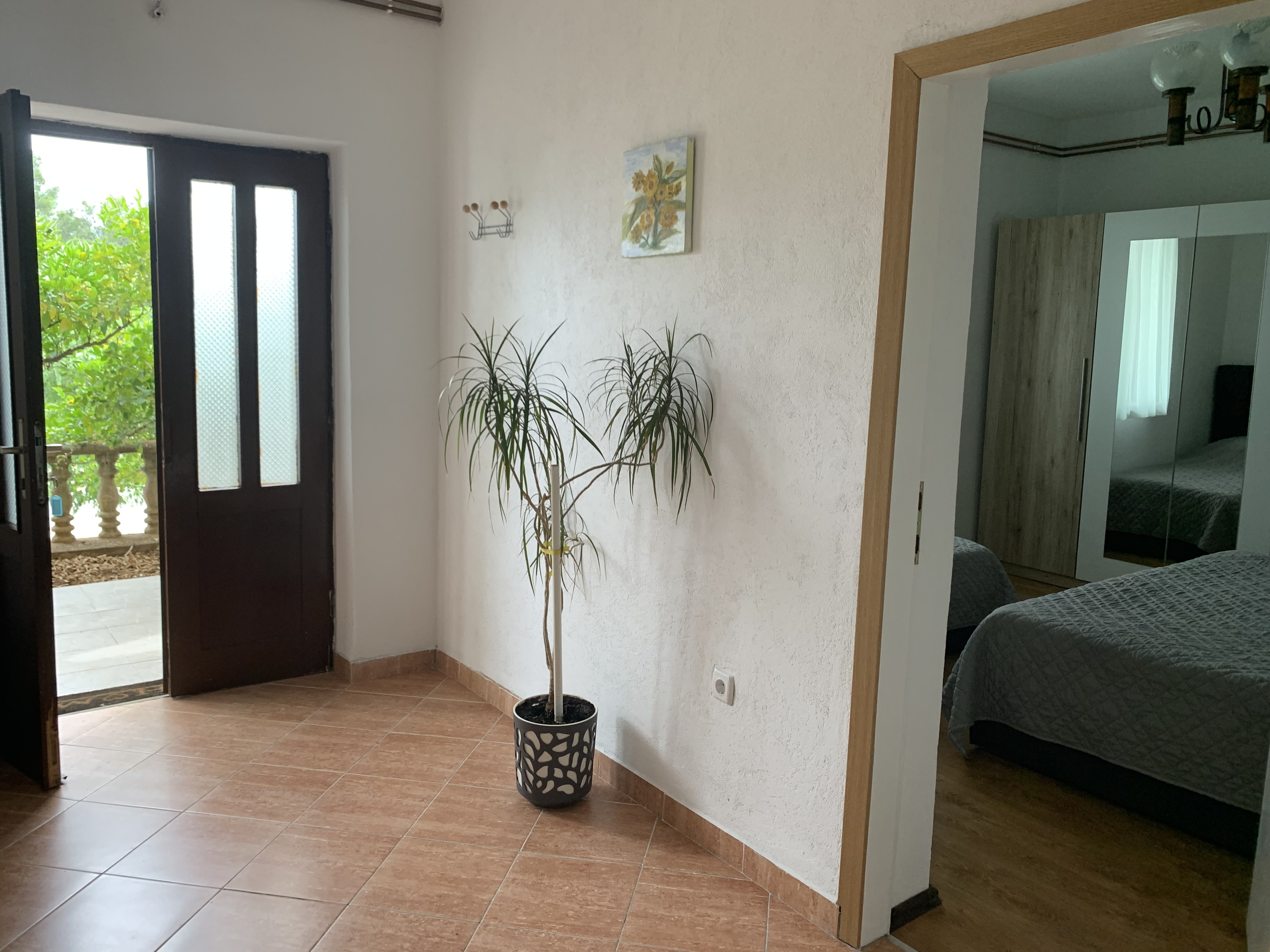 One bedroom apartment with terrace and sea view Seline, Paklenica  A-d