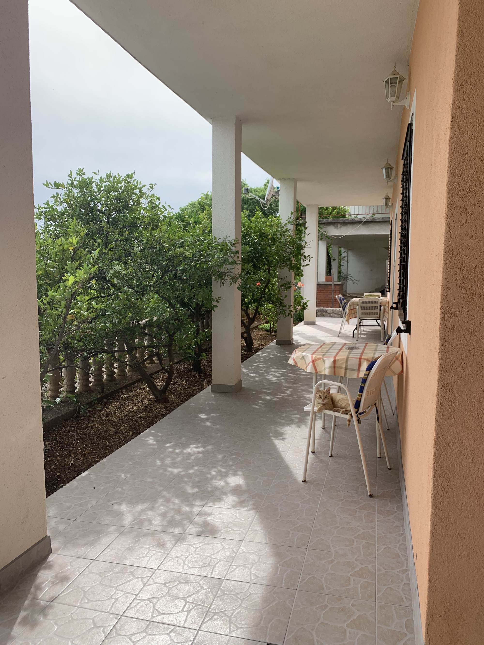 One bedroom apartment with terrace and sea view Seline, Paklenica  A-d