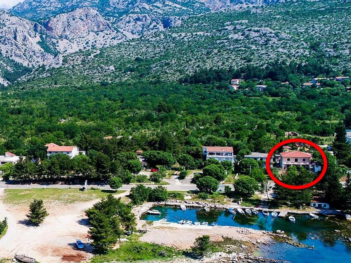 Two bedroom apartment with terrace and sea view Seline, Paklenica  A-c