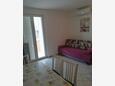 Obývací pokoj Novalja, Obývací pokoj v ubytování typu apartment, s klimatizací, domácí mazlíčci povoleni a WiFi.