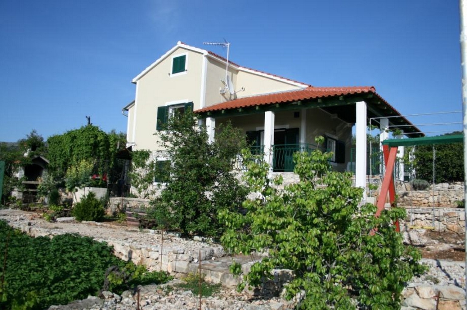 Three bedroom house with terrace and sea view Primošten (K-17979)