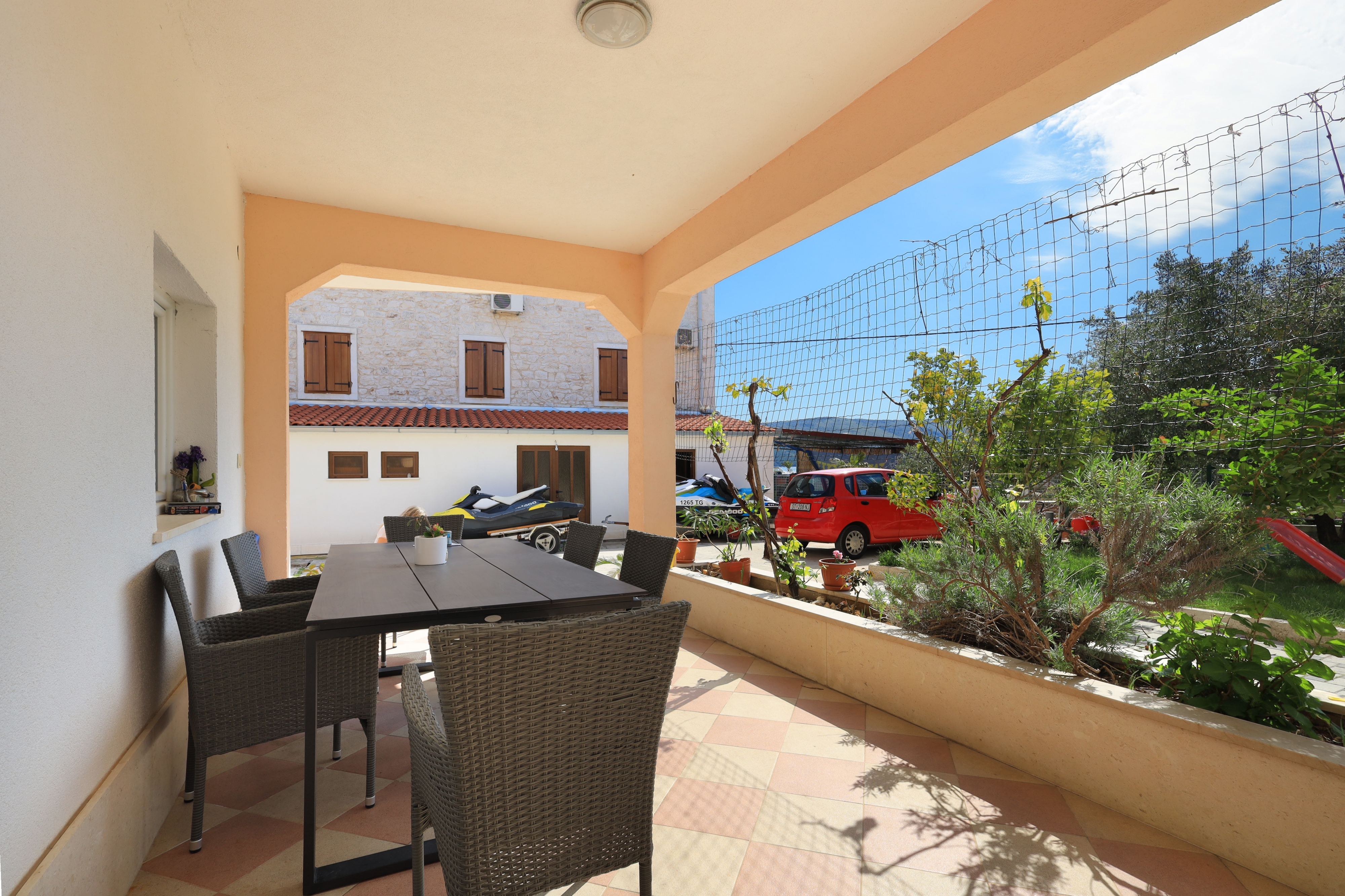 Two bedroom apartment with terrace Seget Vranjica, Trogir  A-b