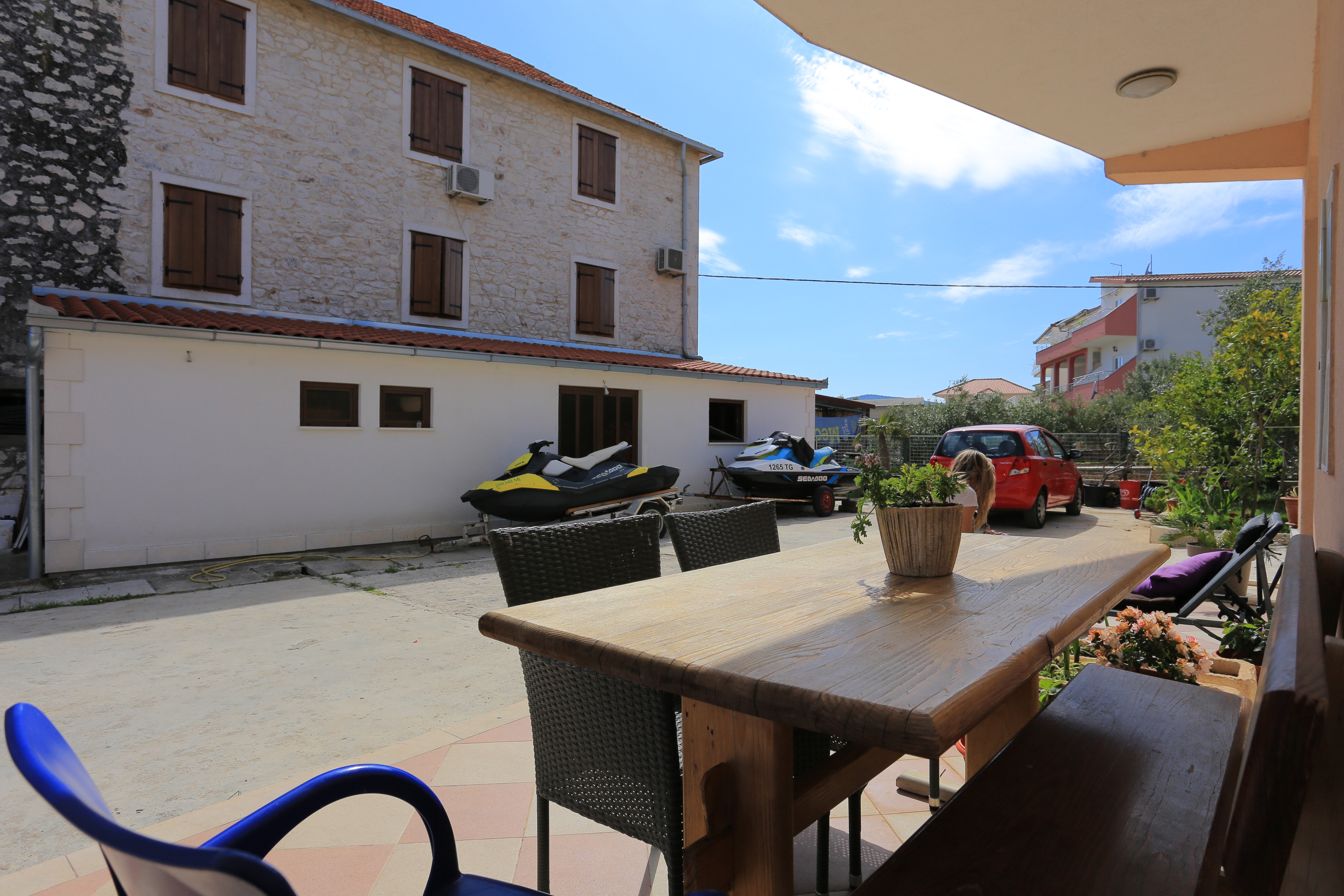 One bedroom apartment with terrace Seget Vranjica, Trogir  A-c