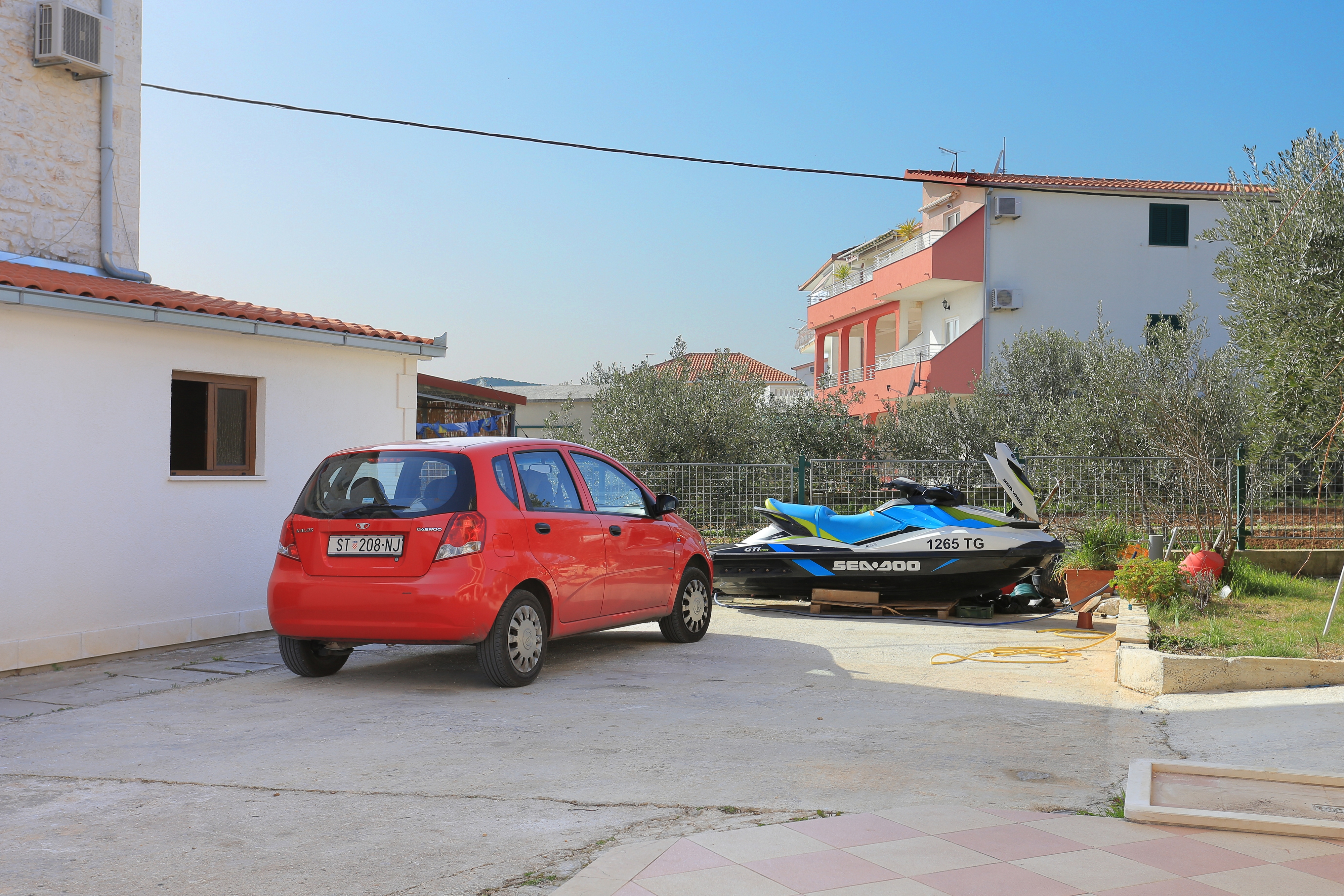 One bedroom apartment with terrace Seget Vranjica, Trogir  A-c