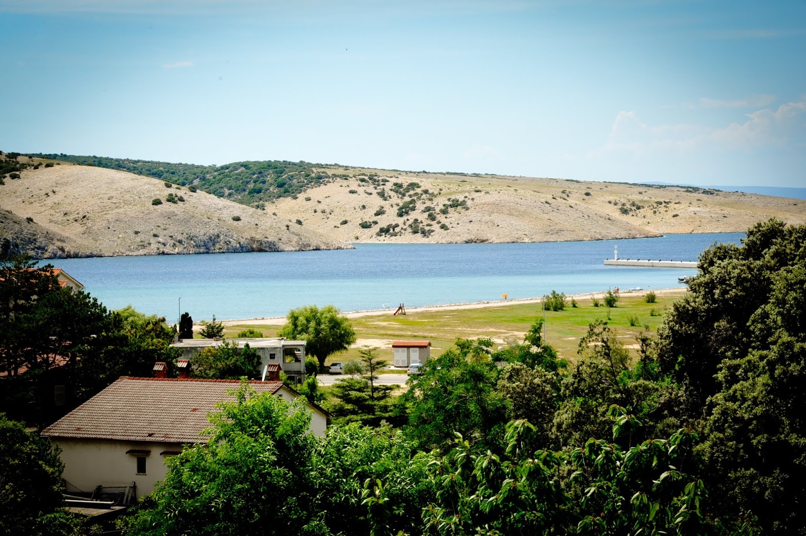 Two bedroom apartment with terrace and sea view Lopar, Rab  A-b
