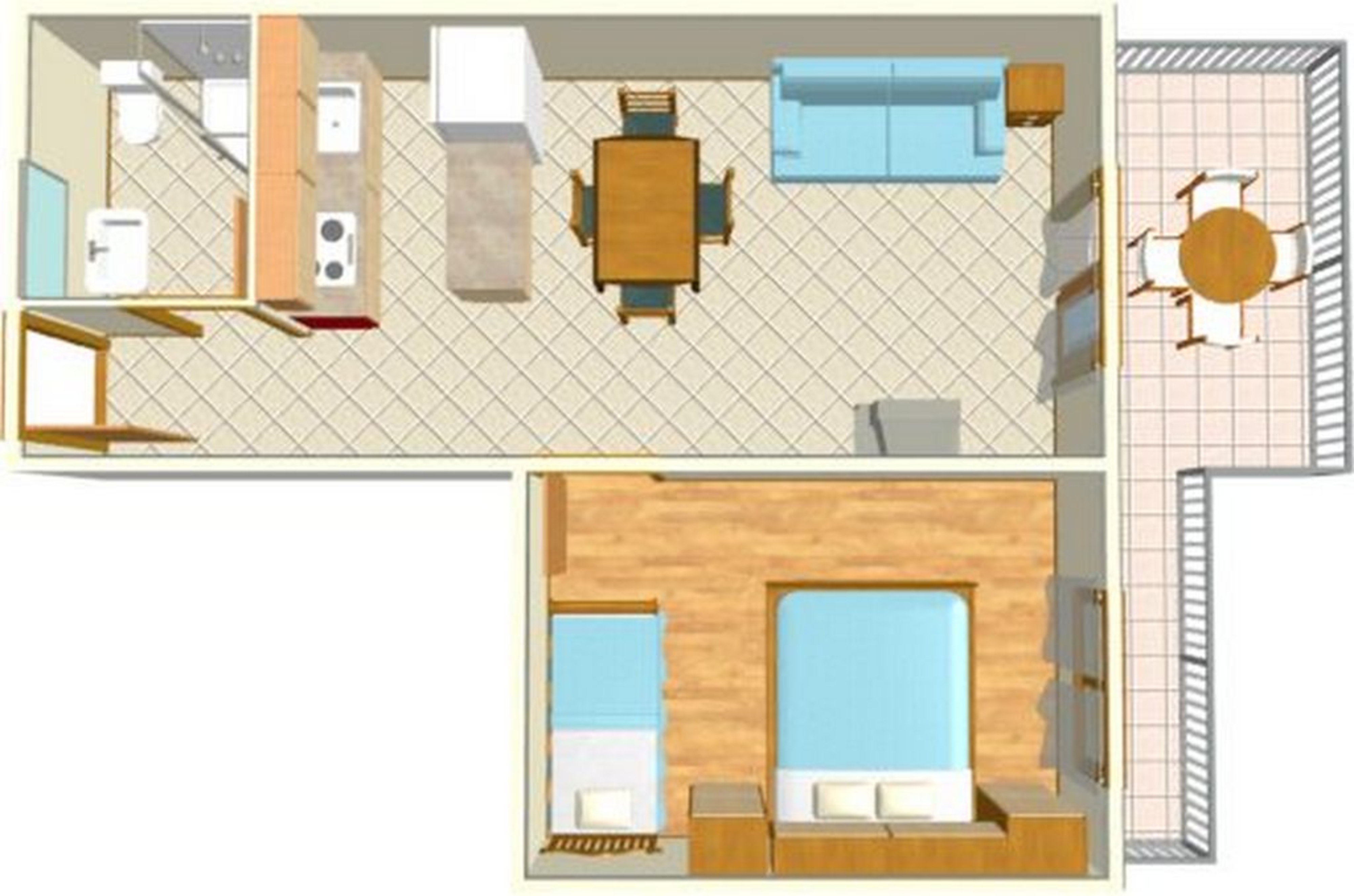 One bedroom apartment near beach Igrane, Makarska  A-a