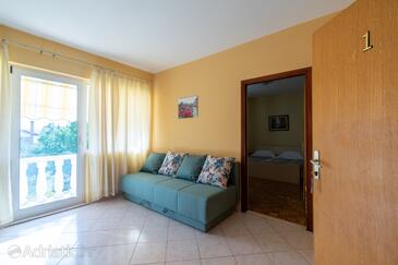 Bibinje, Гостиная в размещении типа apartment, WiFi.