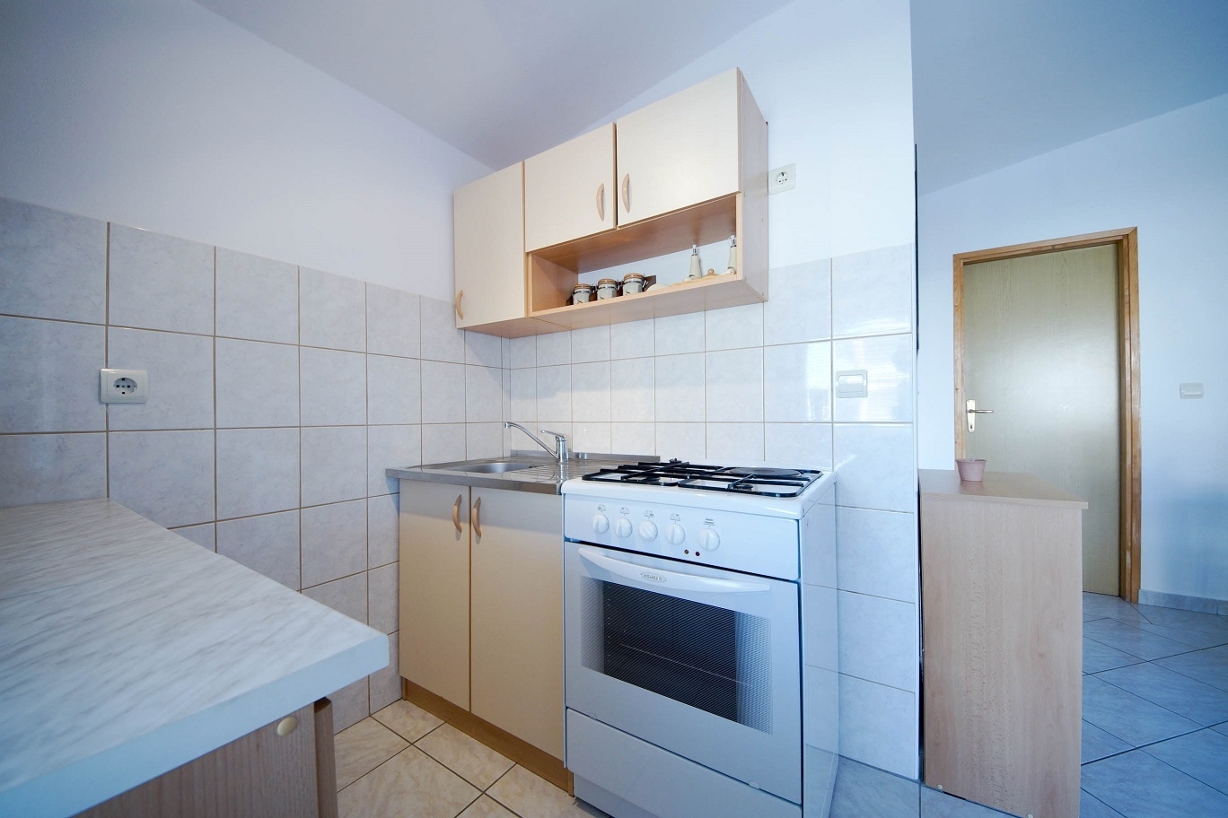 Two bedroom apartment with terrace and sea view Vir  A-c