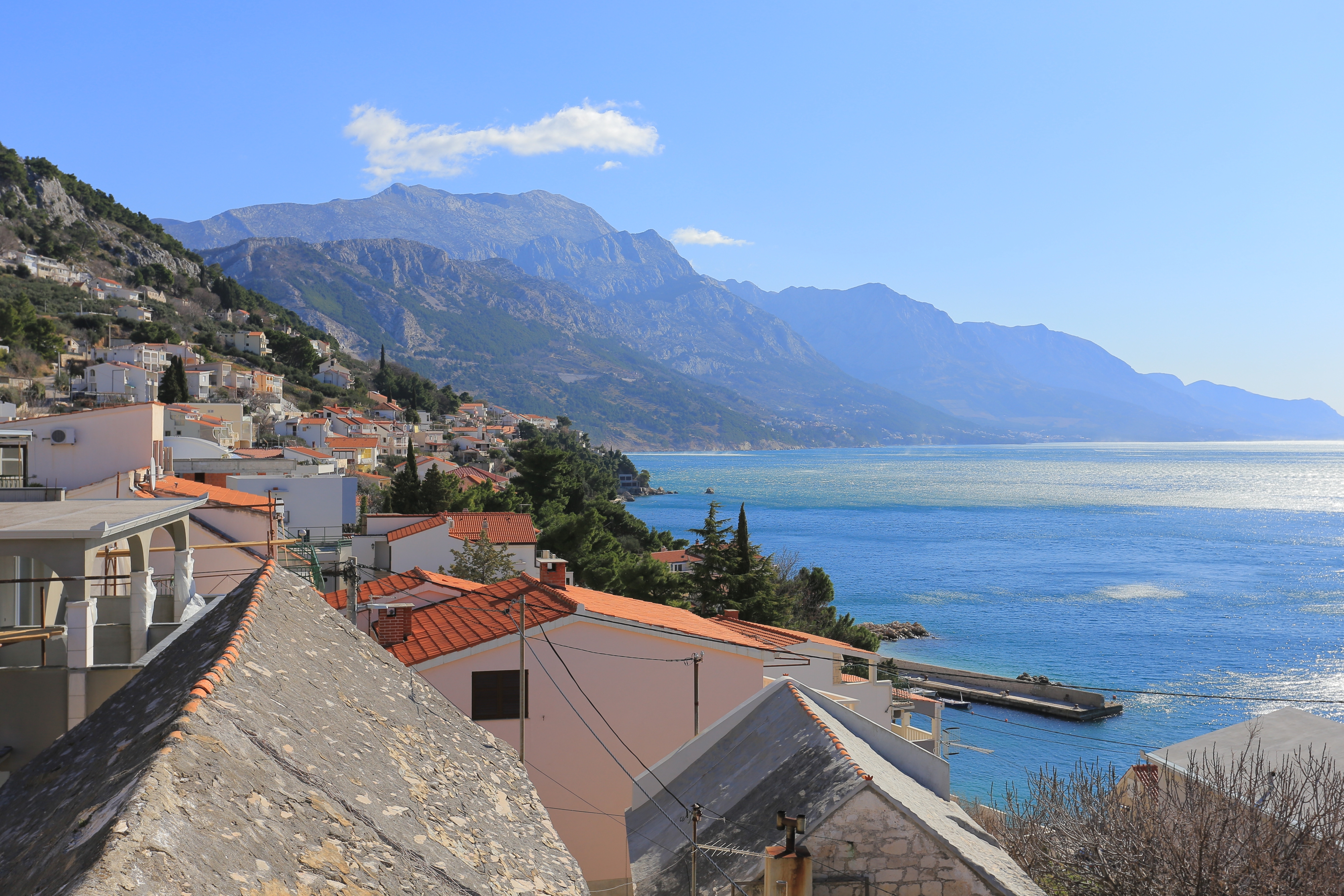 Two bedroom apartment with terrace and sea view Pisak, Omiš  A-a