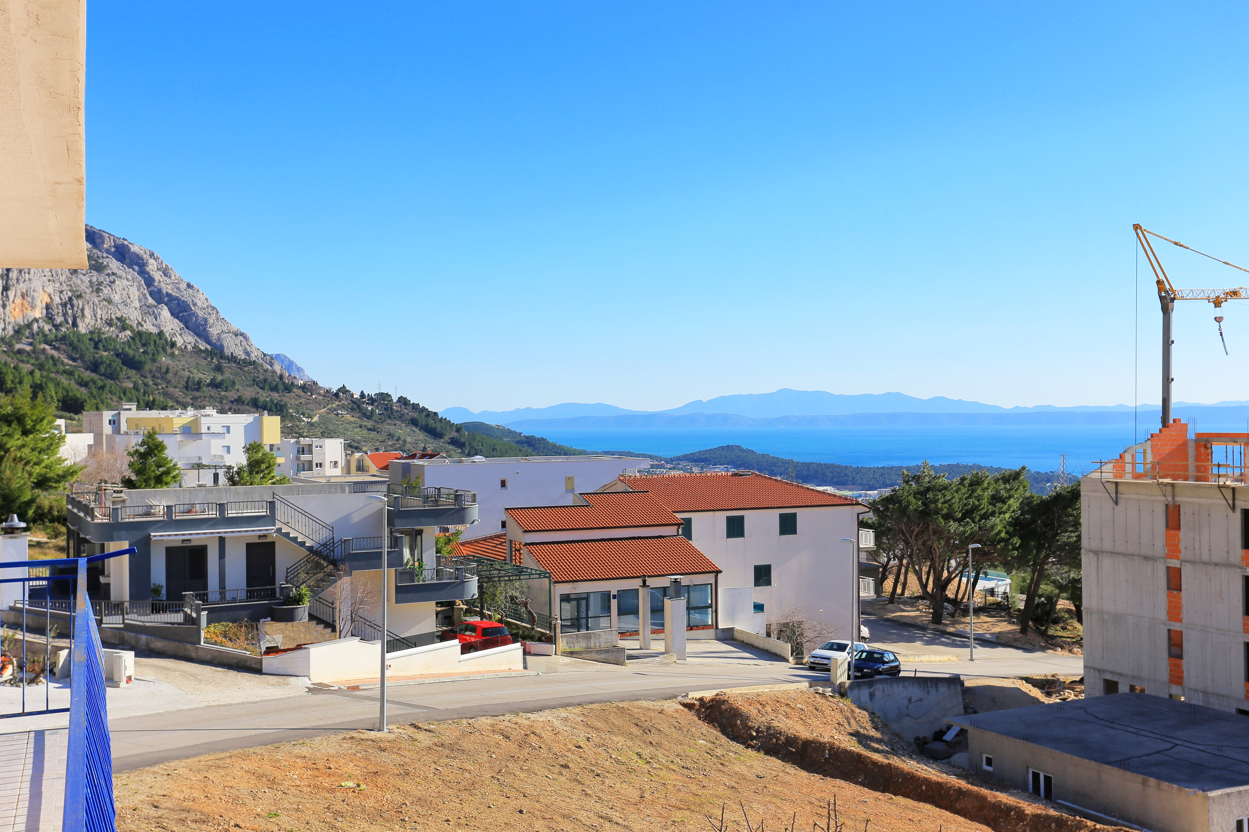 Studio flat with balcony and sea view Makarska  AS-a