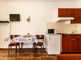 Sala da pranzo Malinska, Sala da pranzo nell'alloggi del tipo studio-apartment, condizionatore disponibile e WiFi.