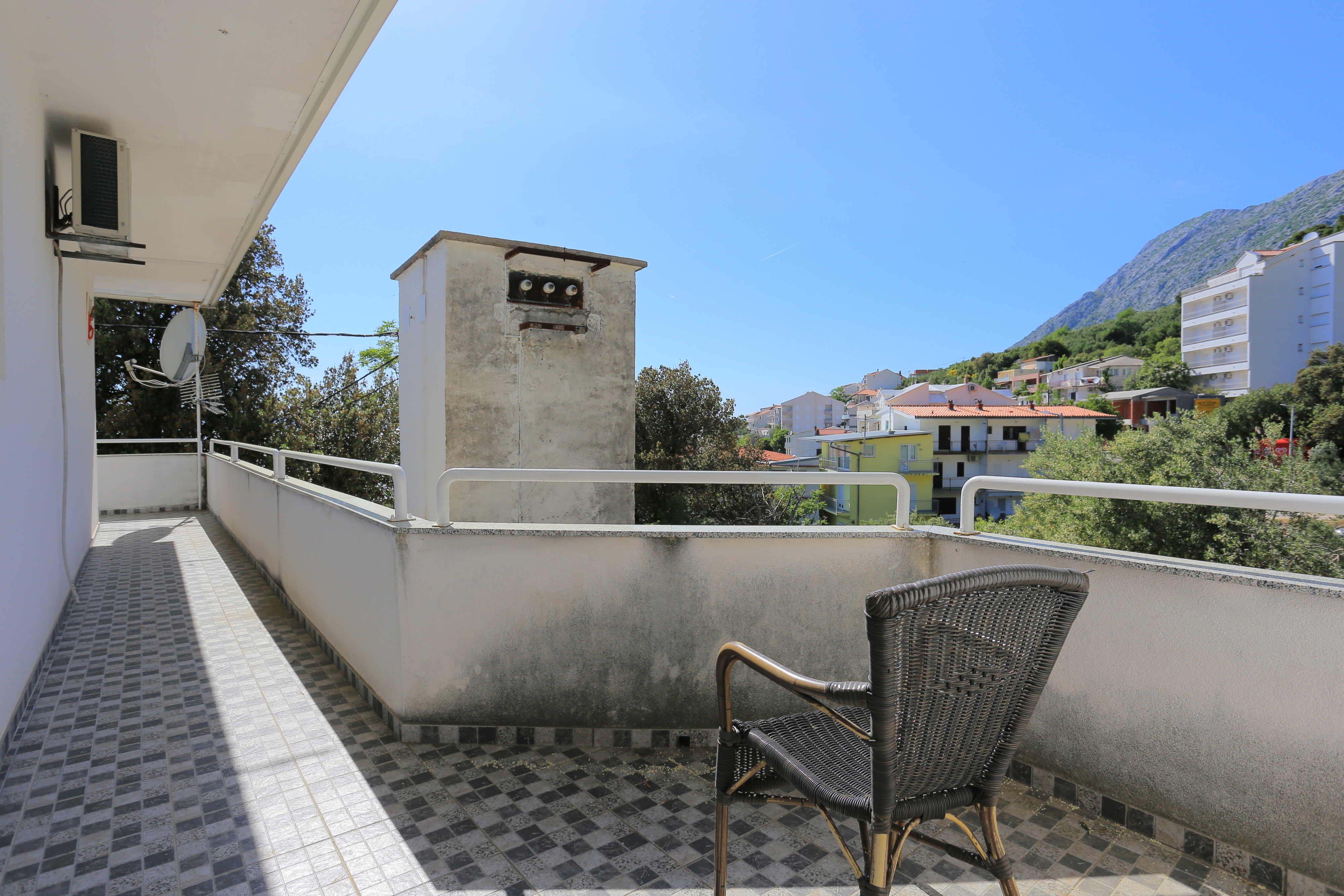 Two bedroom apartment with balcony and sea view Živogošće - Porat, Makarska  A-c
