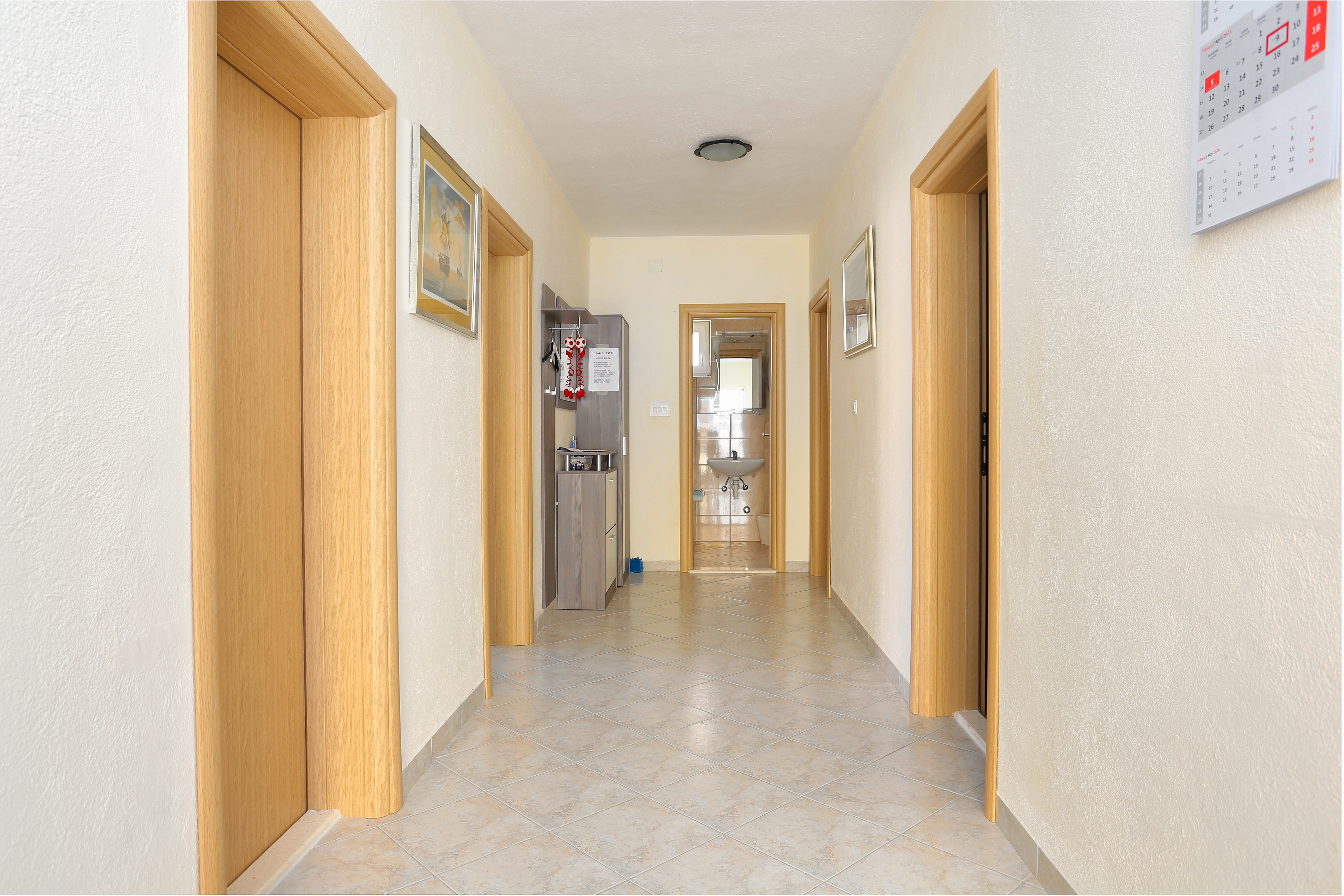 Three bedroom apartment with balcony and sea view Arbanija, Čiovo  A-a