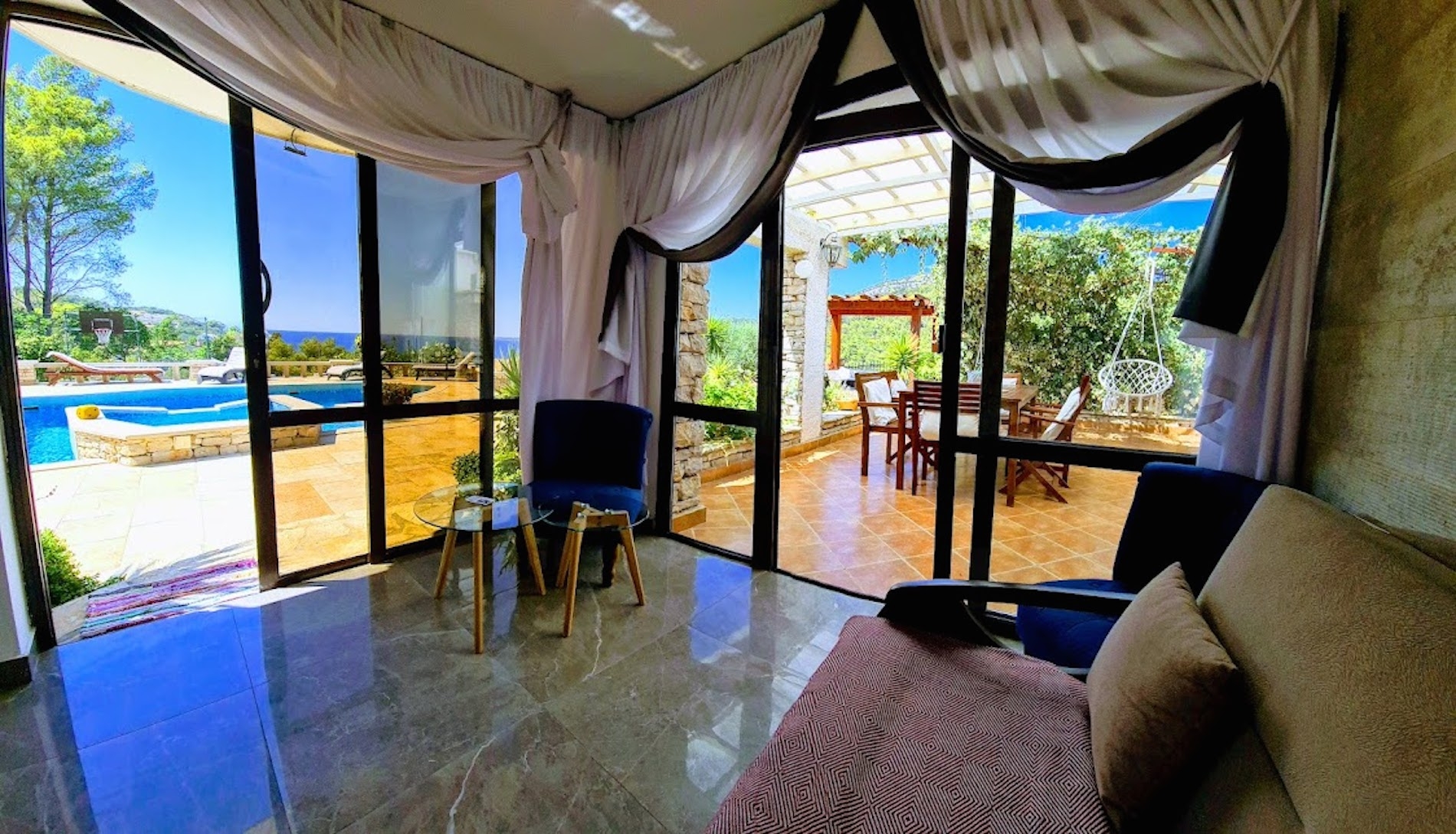 Two bedroom apartment with terrace and sea view Cove Poplat, Korčula (A-18258-a) Two bedroom apartment with terrace and sea view Cove Poplat, Korčula (A-18258-a)