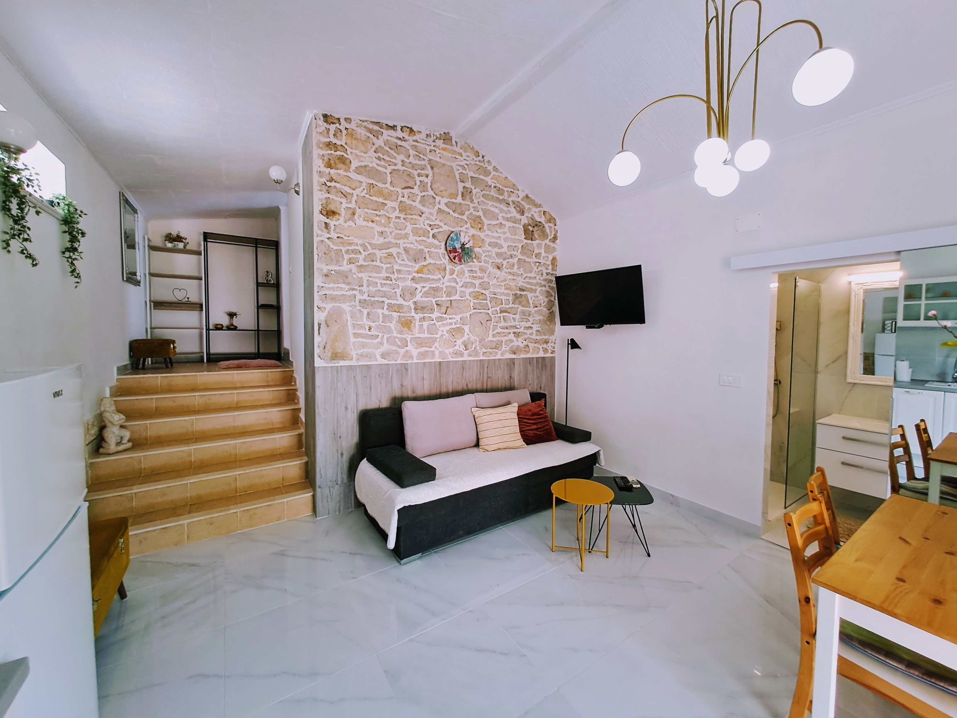 One bedroom apartment with terrace and sea view Cove Poplat, Korčula (A-18258-b)