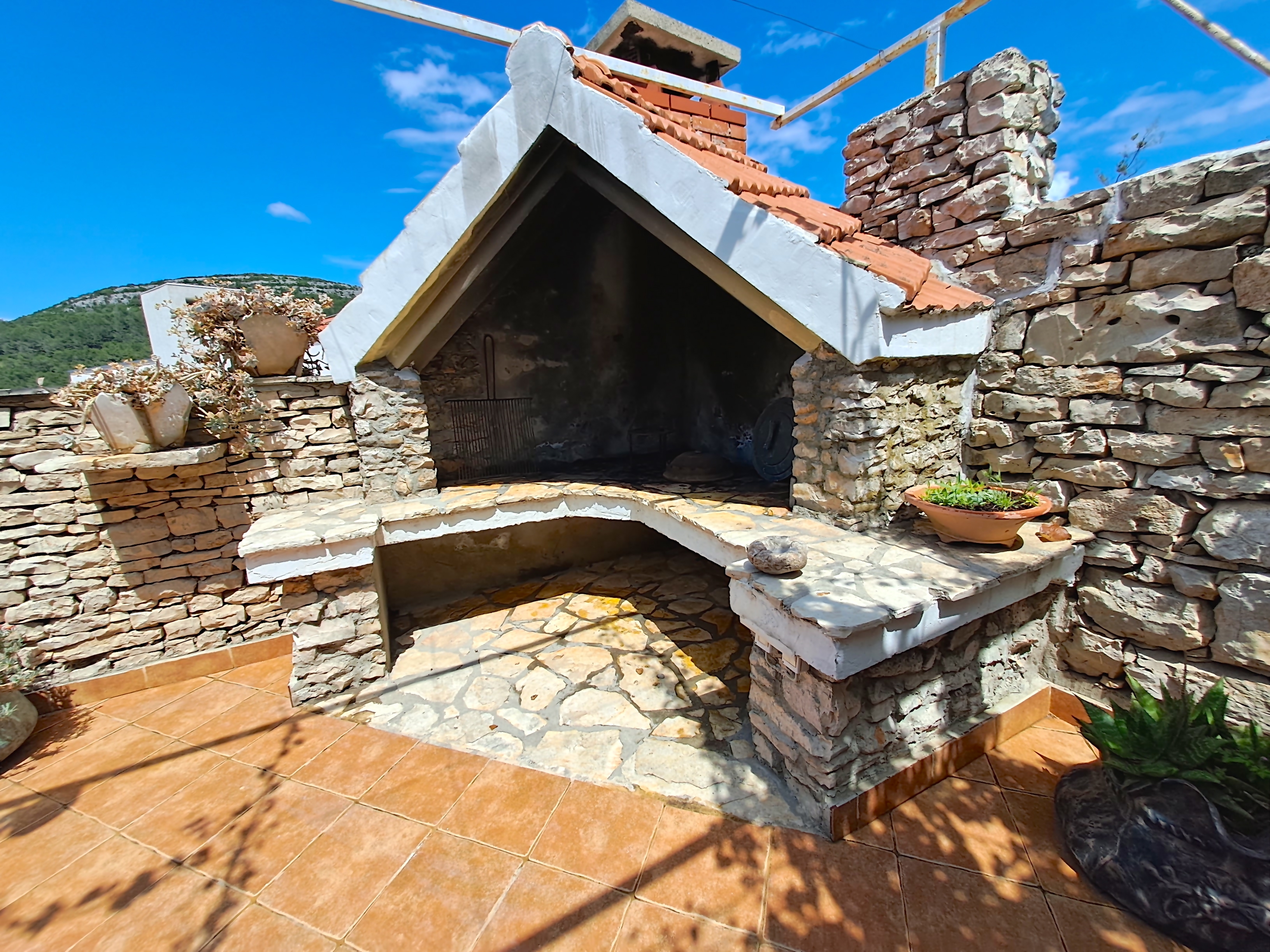 One bedroom apartment with terrace and sea view Cove Poplat, Korčula  A-b