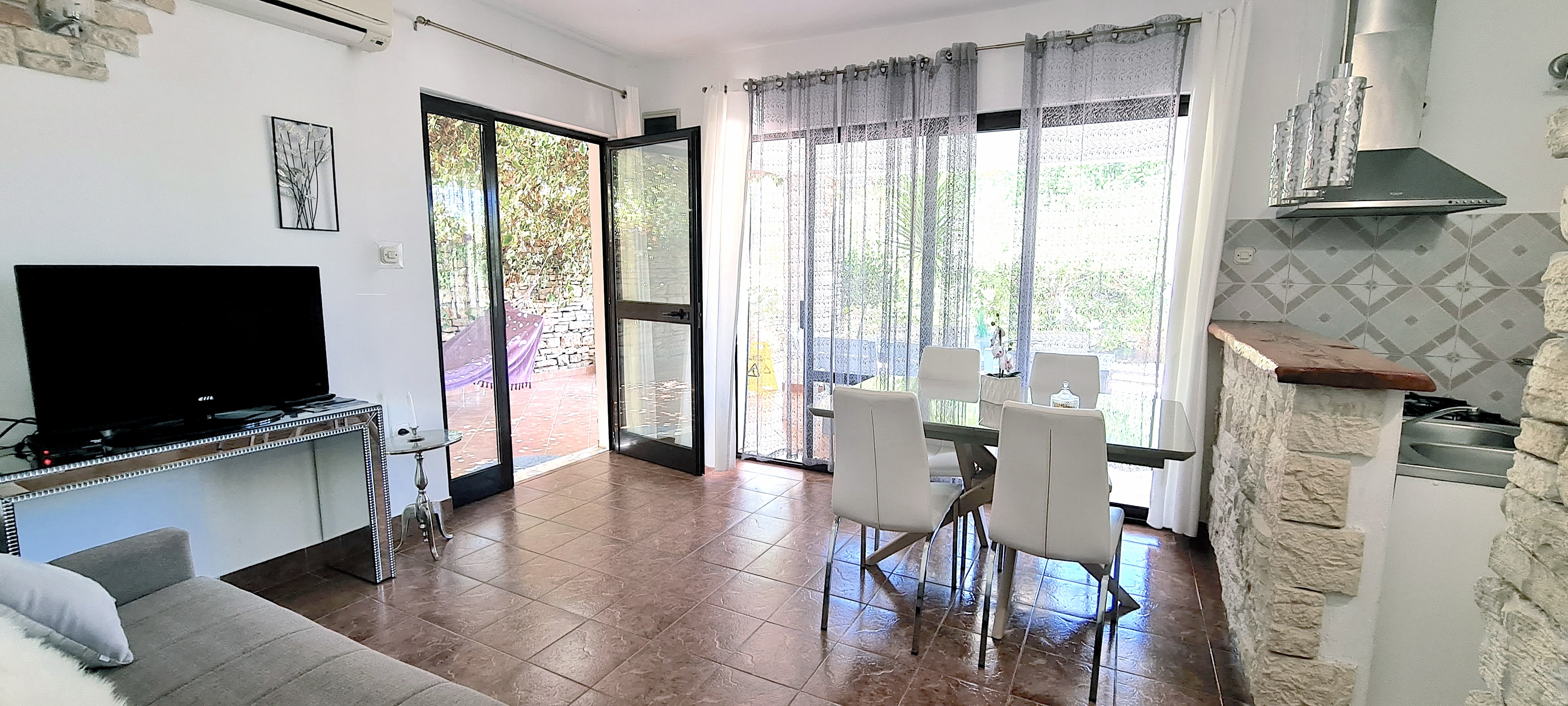 Two bedroom apartment with terrace and sea view Cove Poplat, Korčula (A-18258-c)