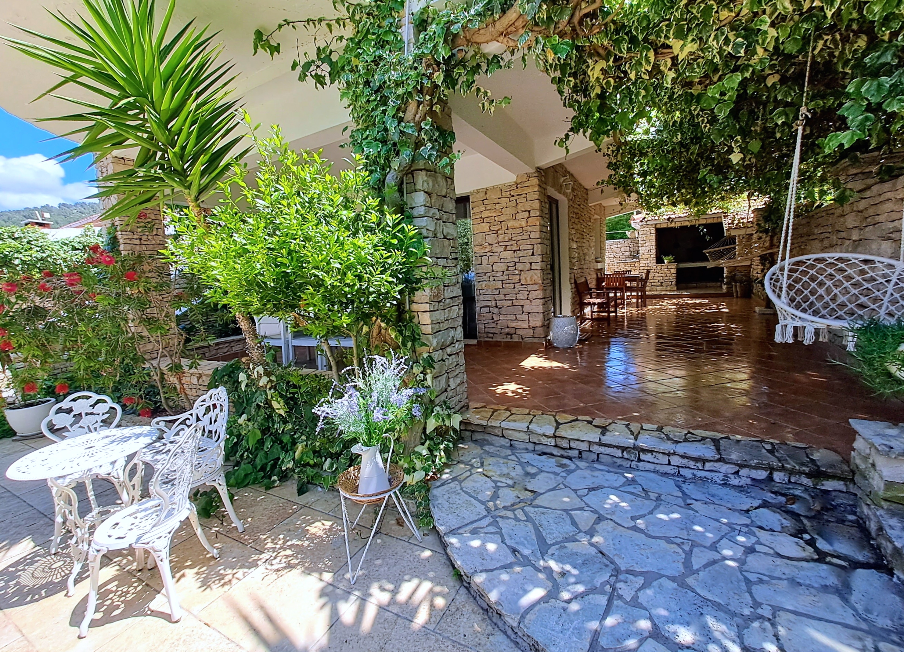Two bedroom apartment with terrace and sea view Cove Poplat, Korčula  A-c