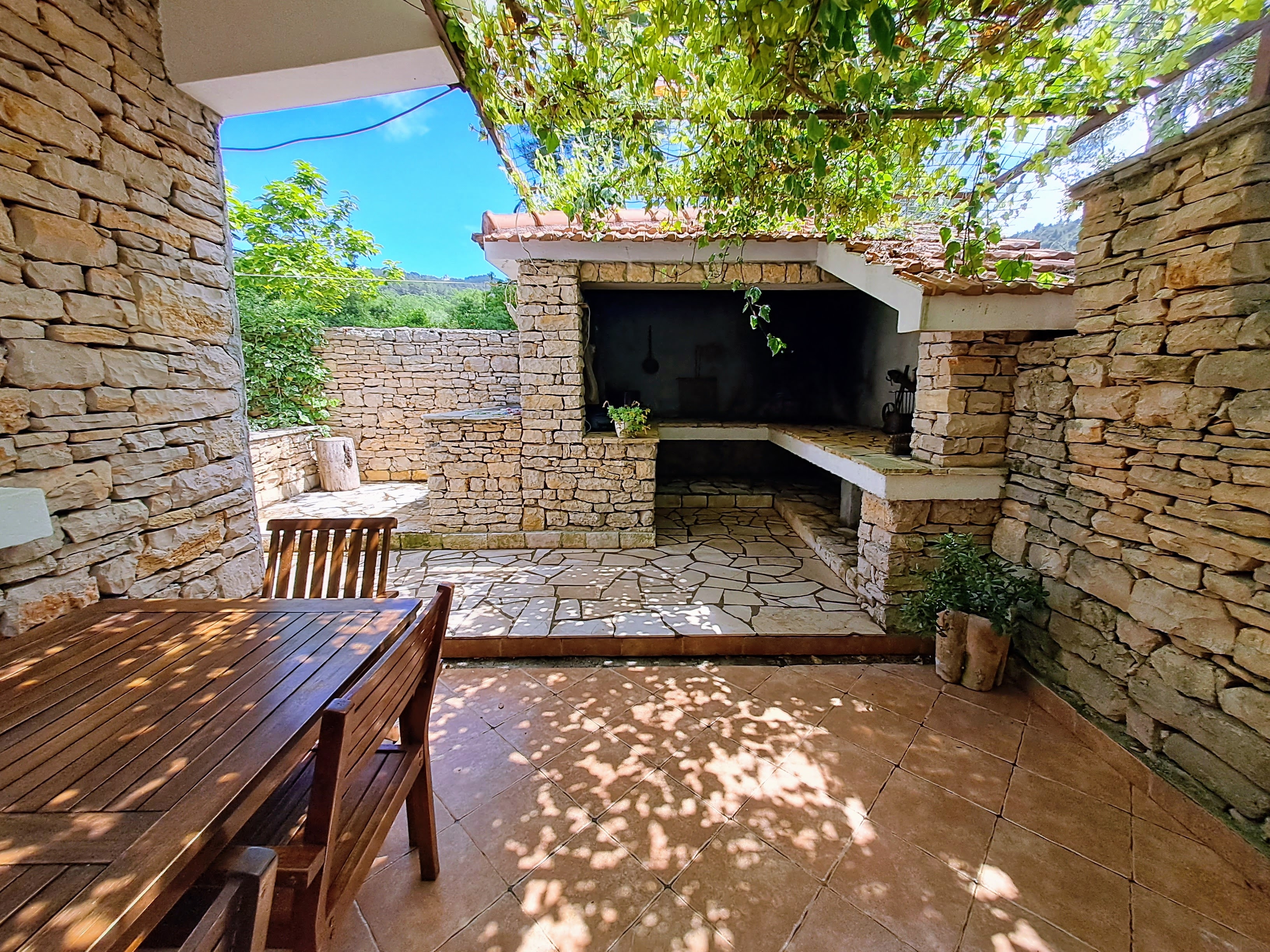 Two bedroom apartment with terrace and sea view Cove Poplat, Korčula  A-c