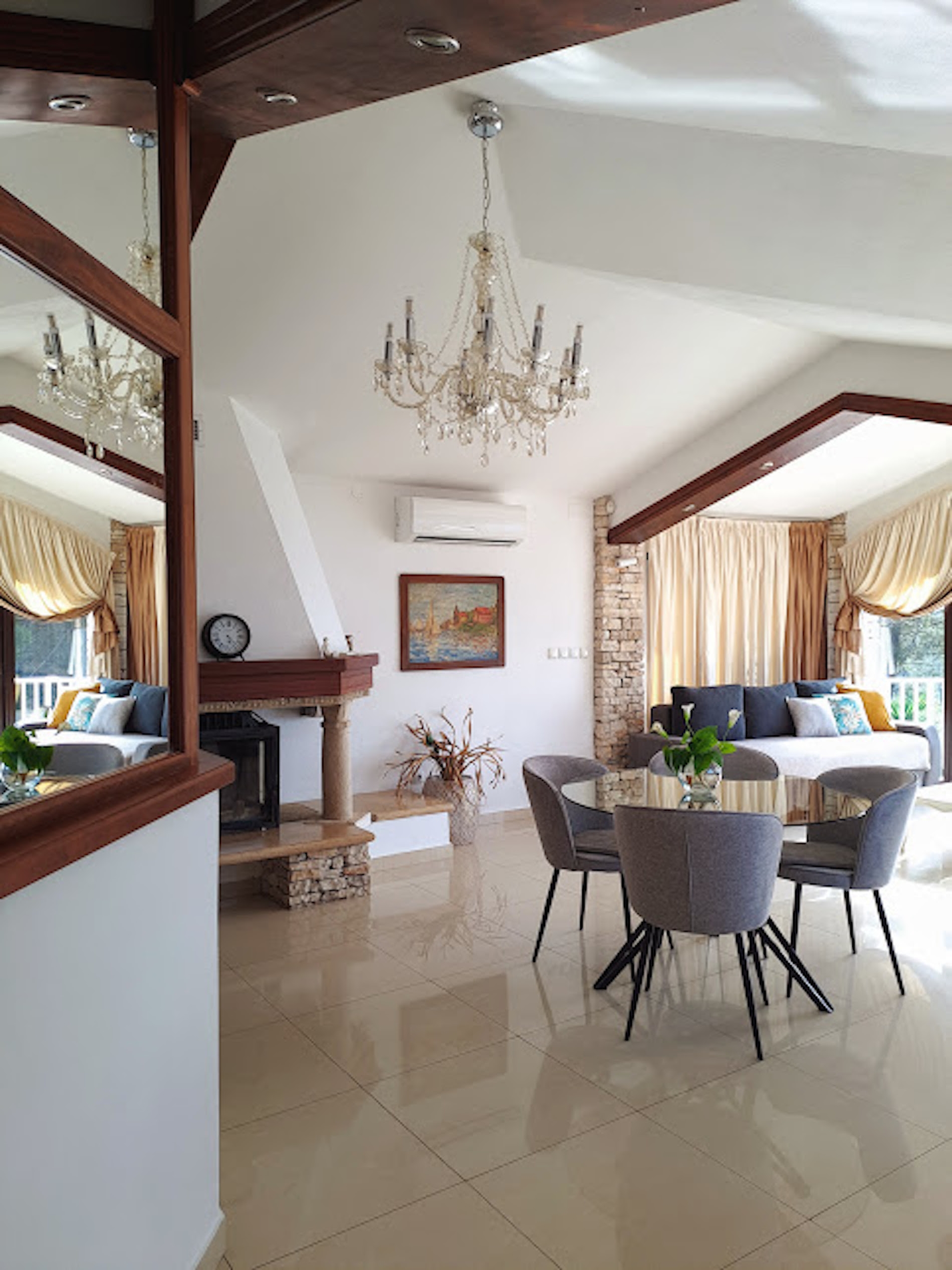 Two bedroom apartment with terrace and sea view Cove Poplat, Korčula  A-d