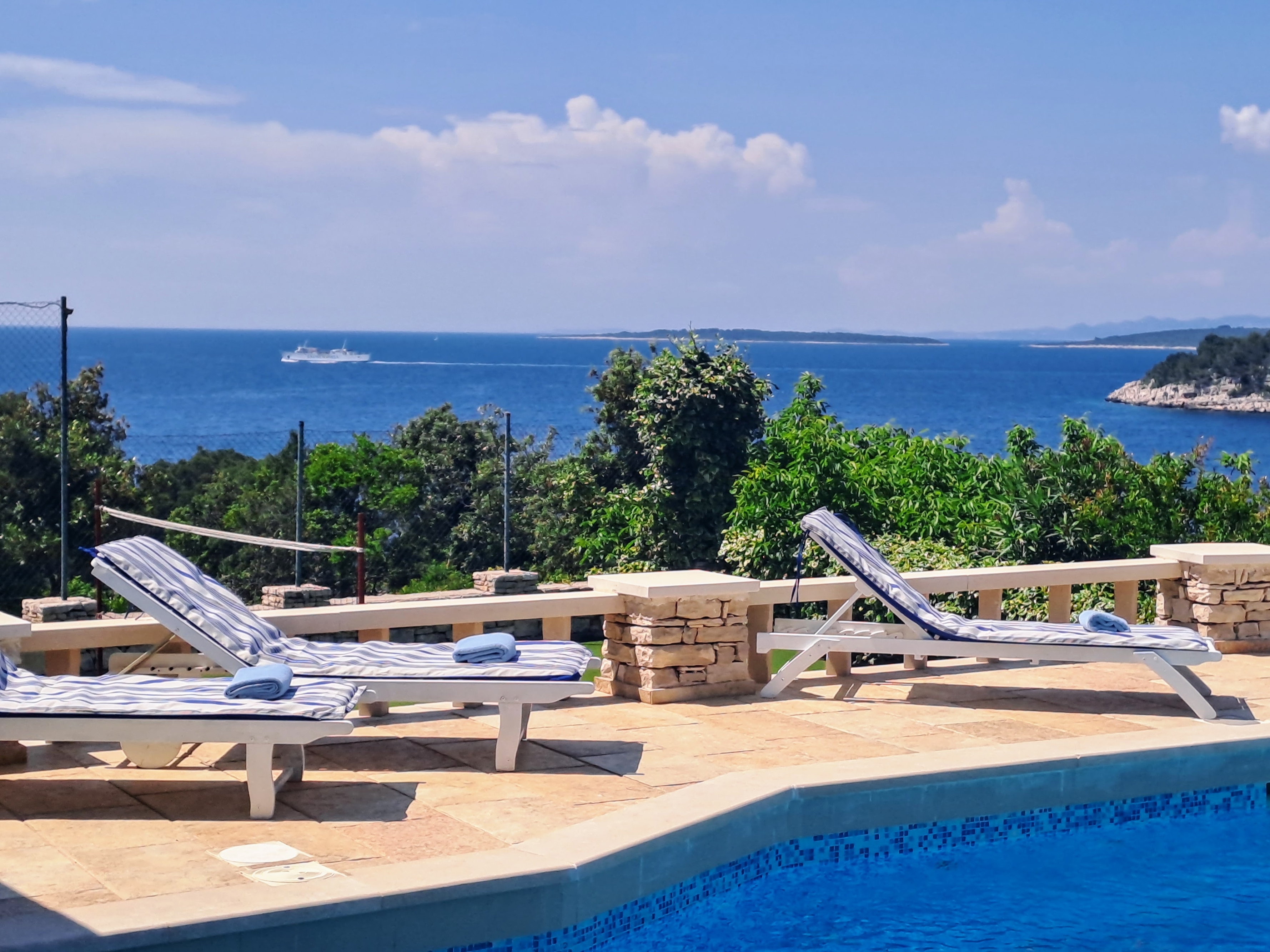 Two bedroom apartment with terrace and sea view Cove Poplat, Korčula (A-18258-c)