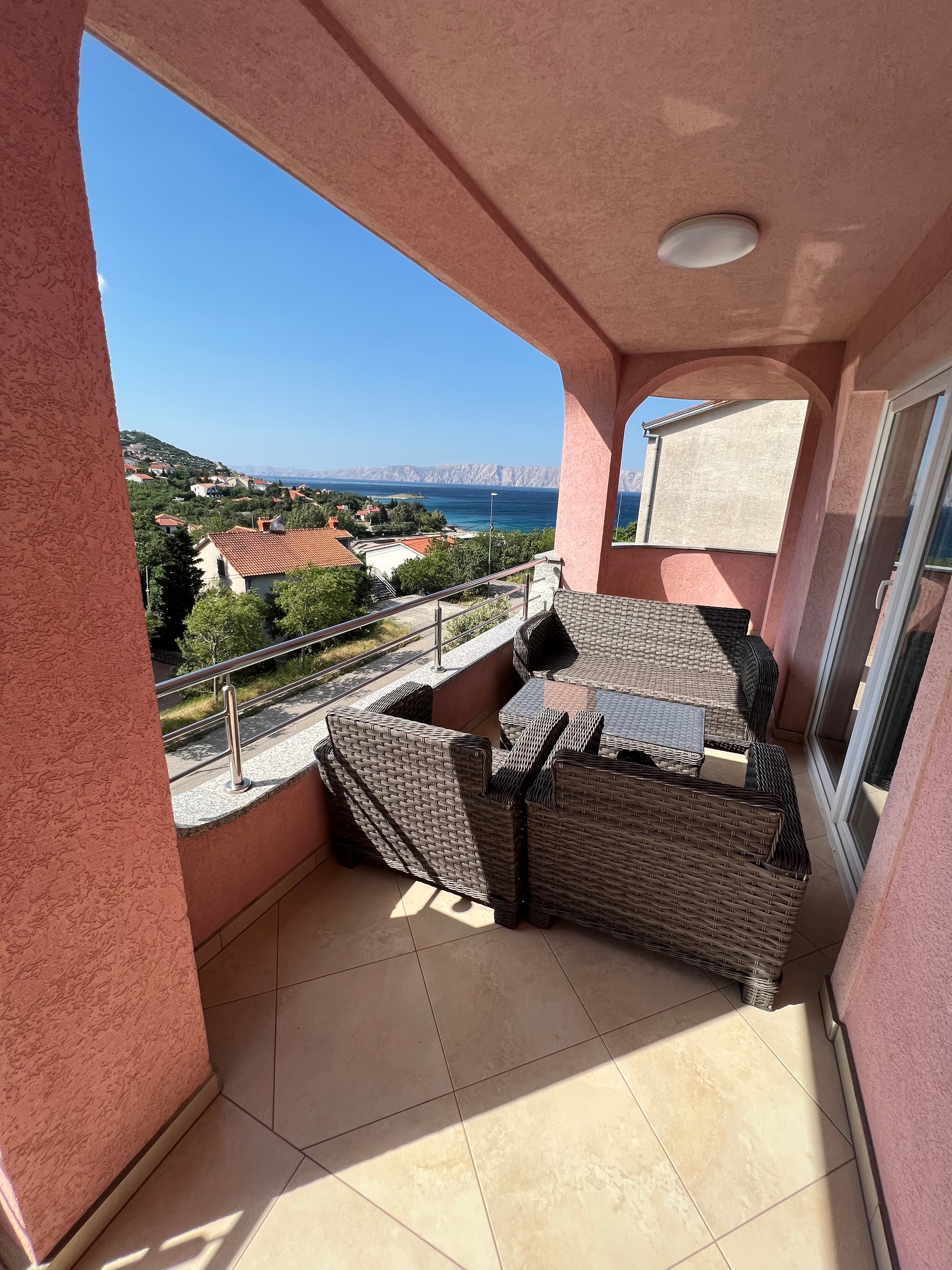 Three bedroom apartment with terrace and sea view Klenovica, Novi Vinodolski  A-a
