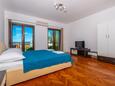 Ložnice 1 Dramalj, Ložnice 1 v ubytování typu apartment, s klimatizací, domácí mazlíčci povoleni a WiFi.