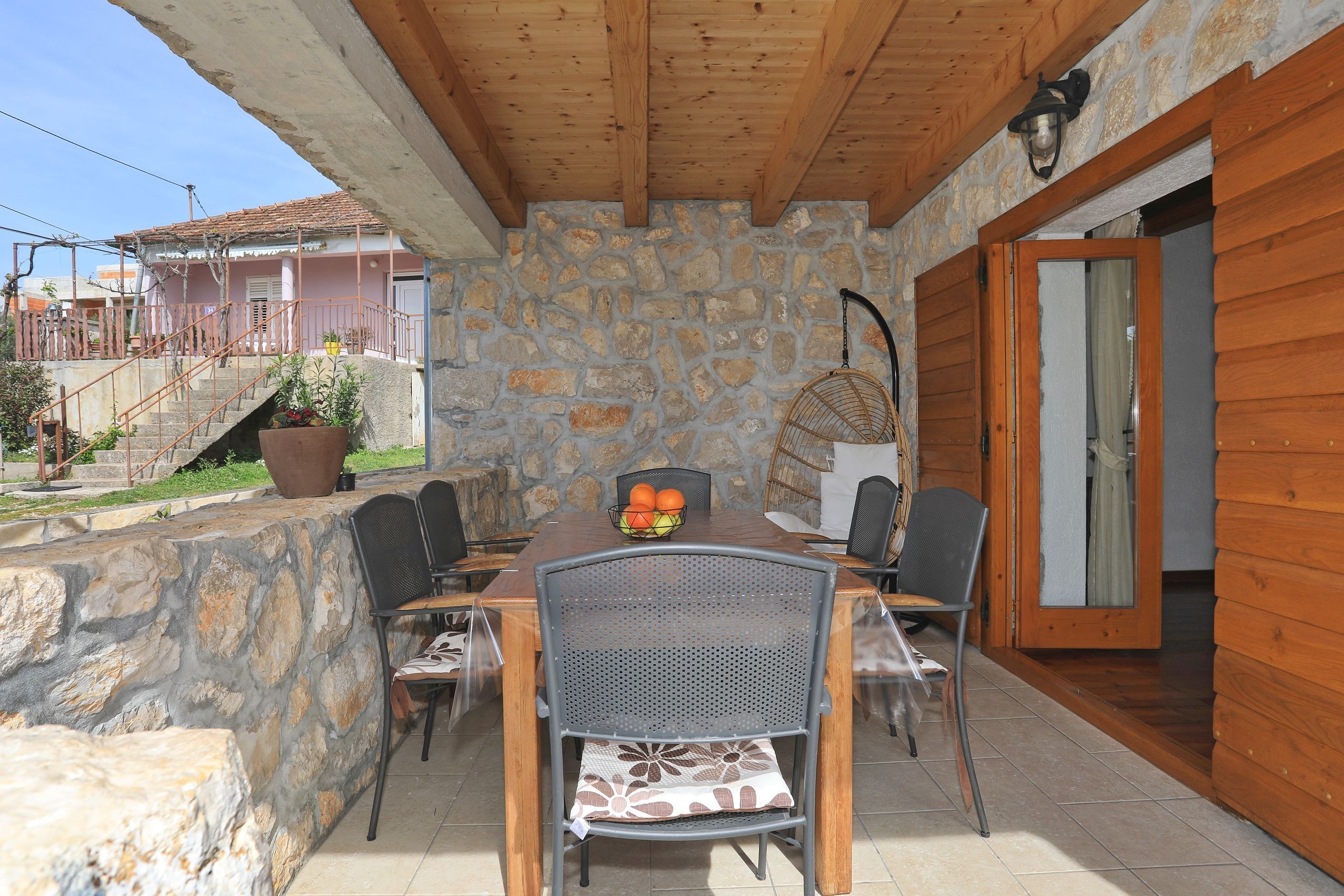 Two bedroom house with terrace Sukošan, Zadar  K