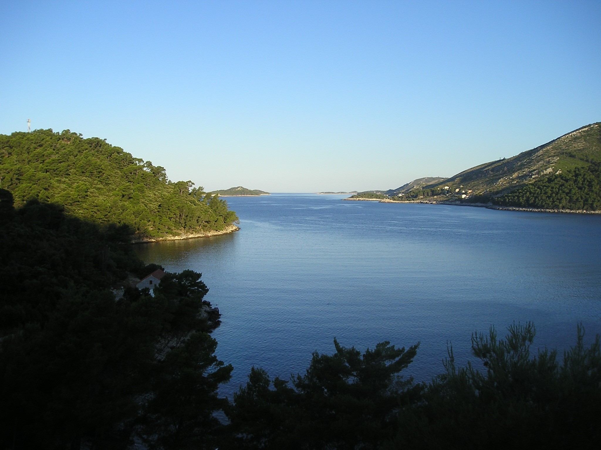 Two bedroom apartment with terrace and sea view Brna, Korčula  A-a