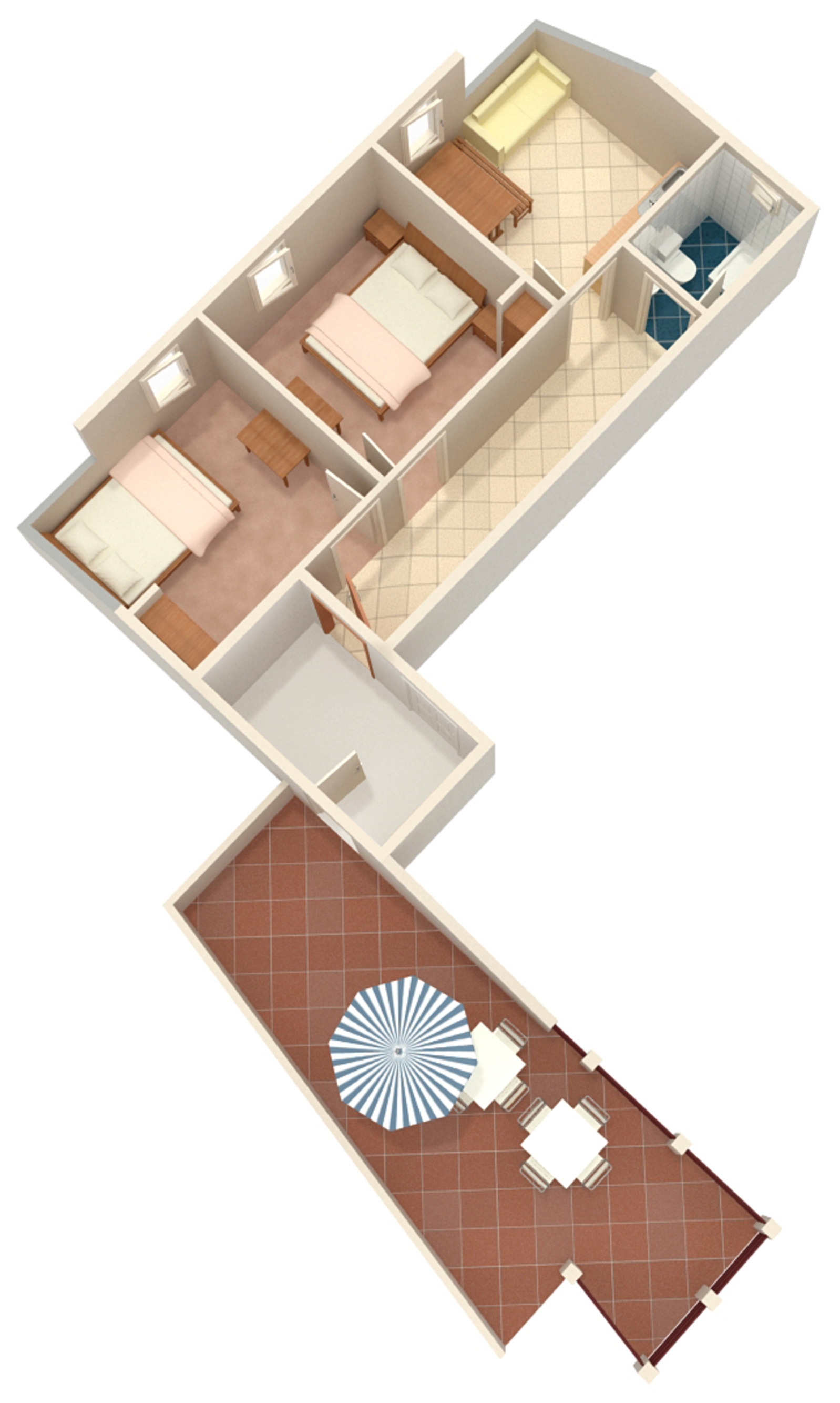 Two bedroom apartment near beach Zavalatica, Korčula  A-a