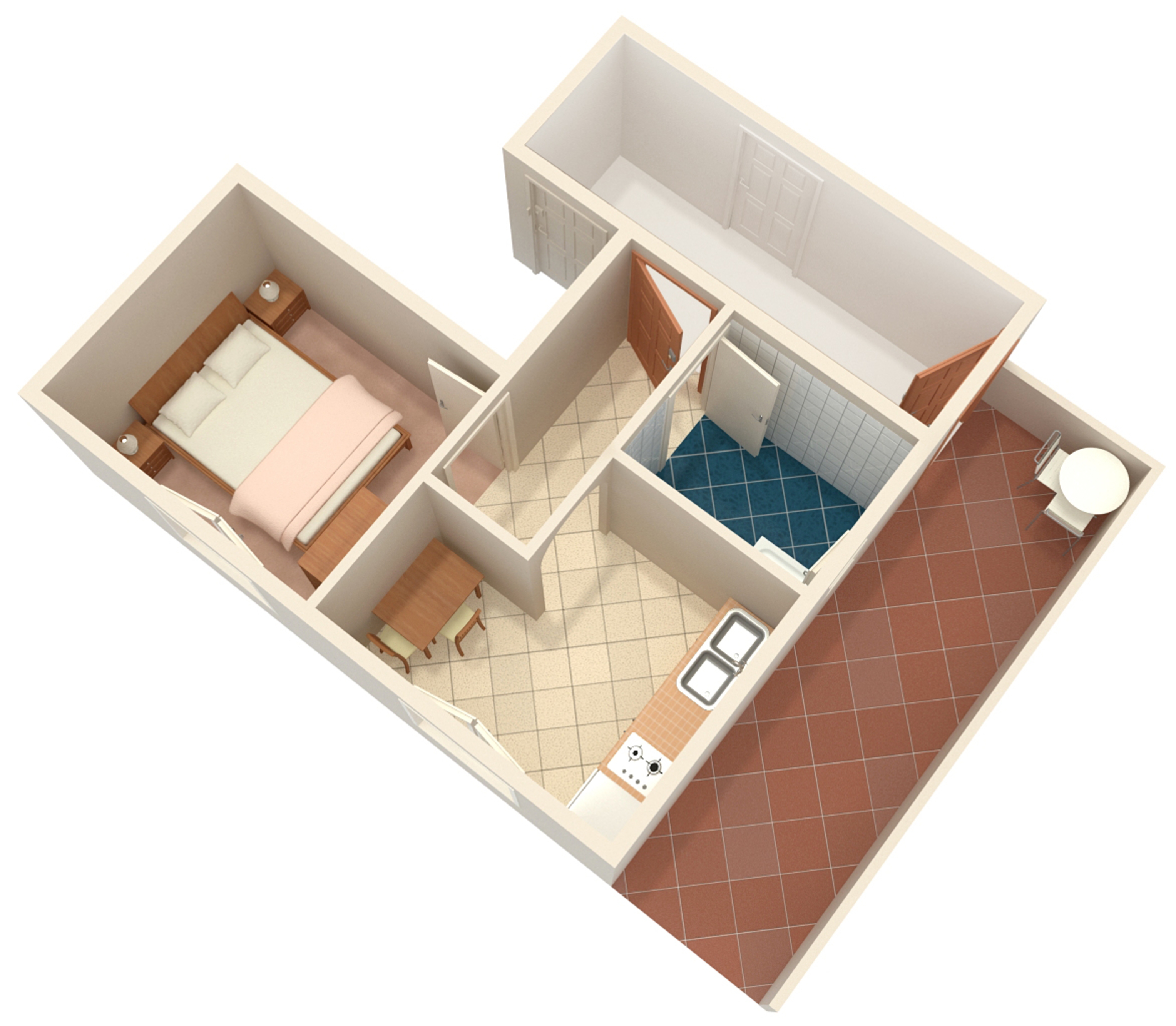 One bedroom apartment near beach Zavalatica, Korčula  A-e