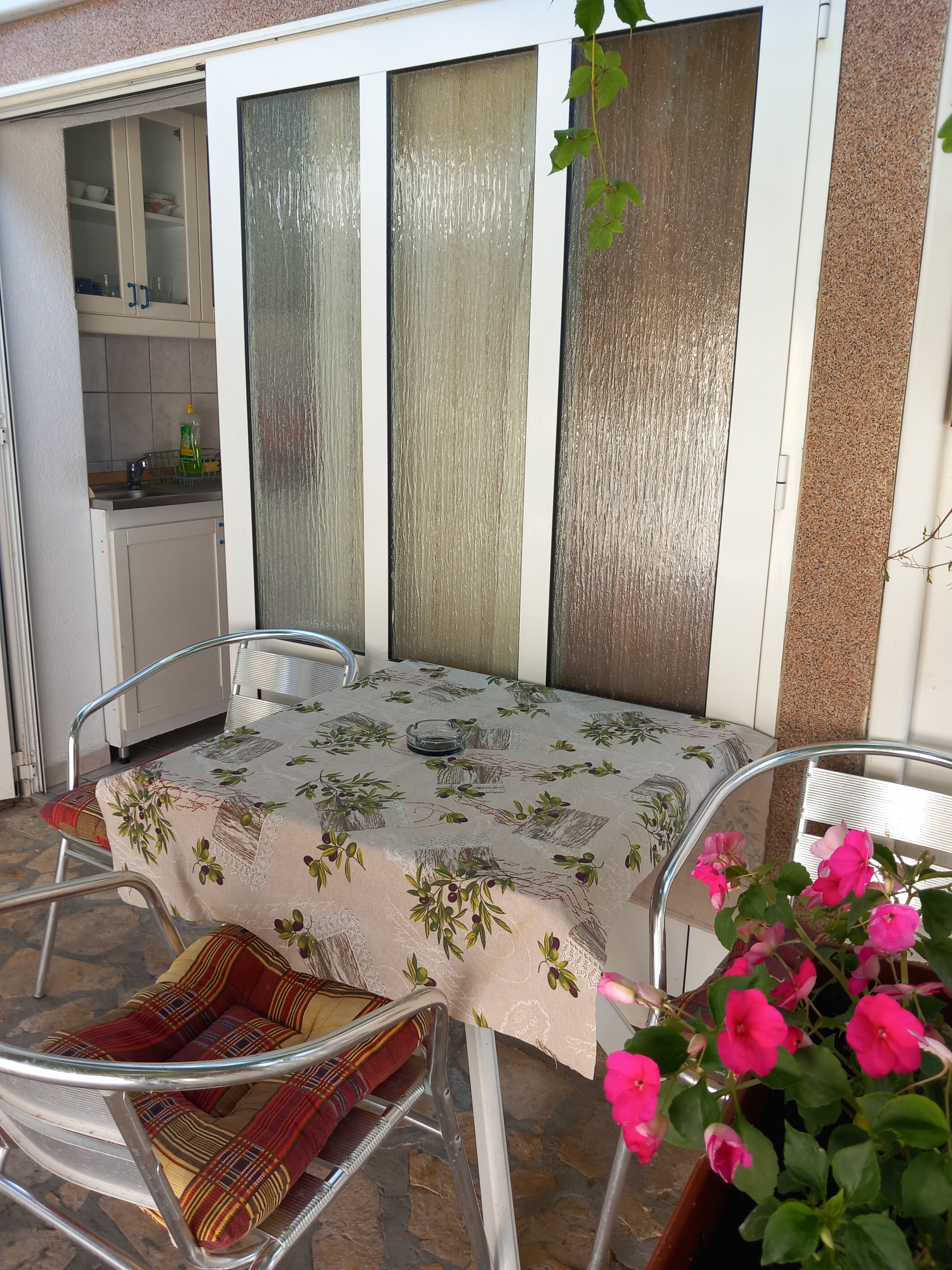 Studio flat with terrace and sea view Pag  AS-a