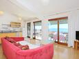 Living room Makarska, Living room in the apartment, air condition available and WiFi.
