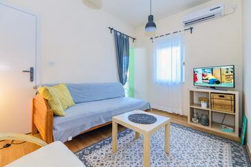 Zadar, Obývací pokoj v ubytování typu apartment, s klimatizací a WiFi.