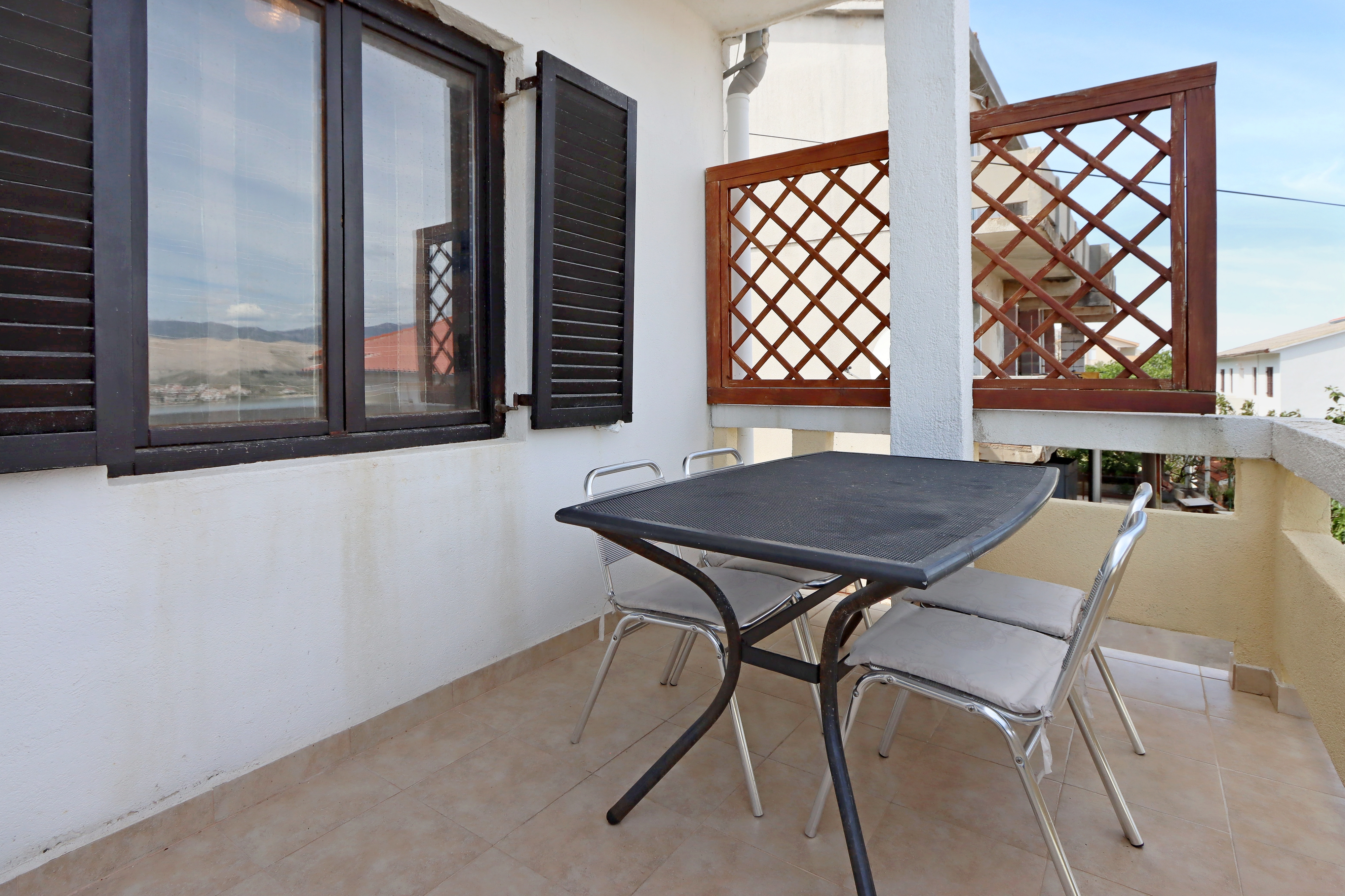 Two bedroom apartment with terrace and sea view Pag  A-b