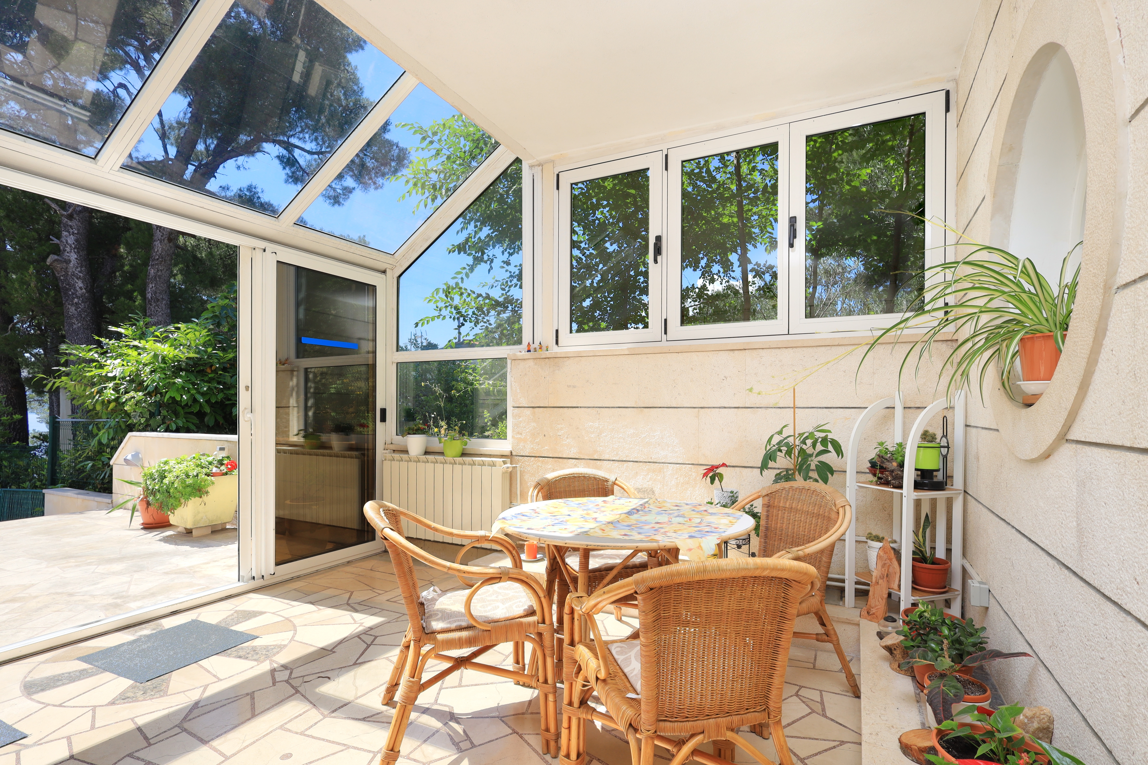 Studio flat with terrace Brela (Makarska) (AS-18356-f)