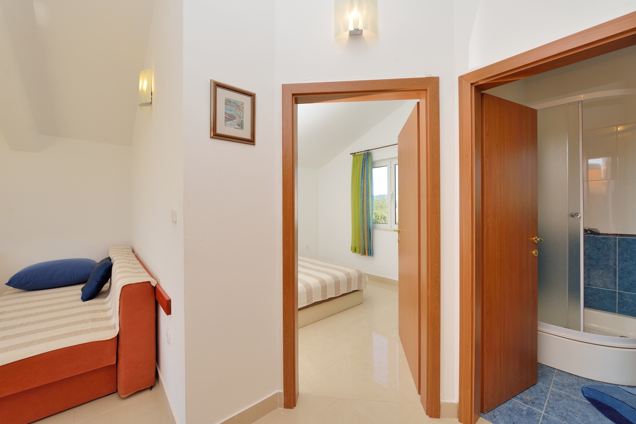 One bedroom apartment with terrace and sea view Cove Ljubljeva, Trogir  A-a