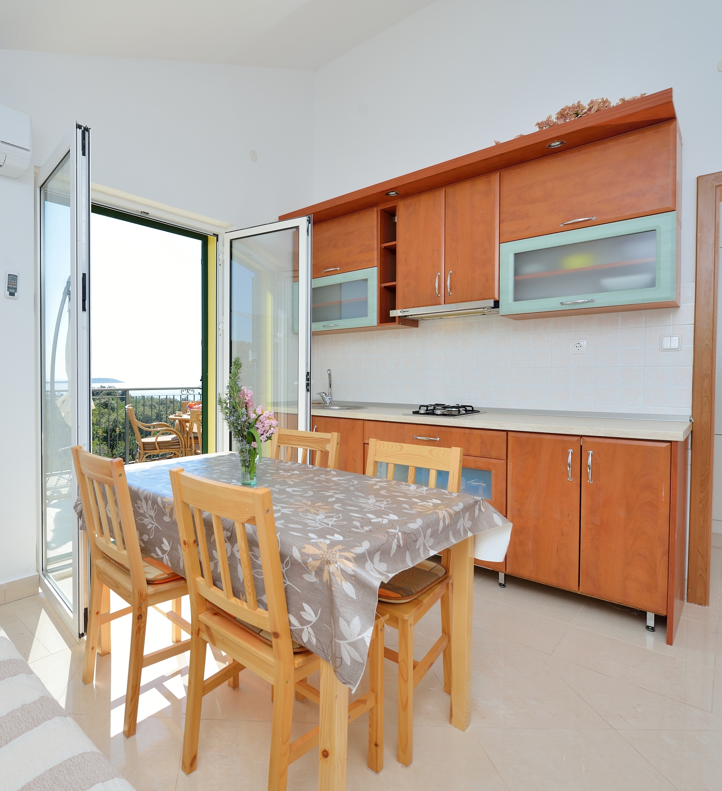 One bedroom apartment with terrace and sea view Cove Ljubljeva, Trogir  A-b