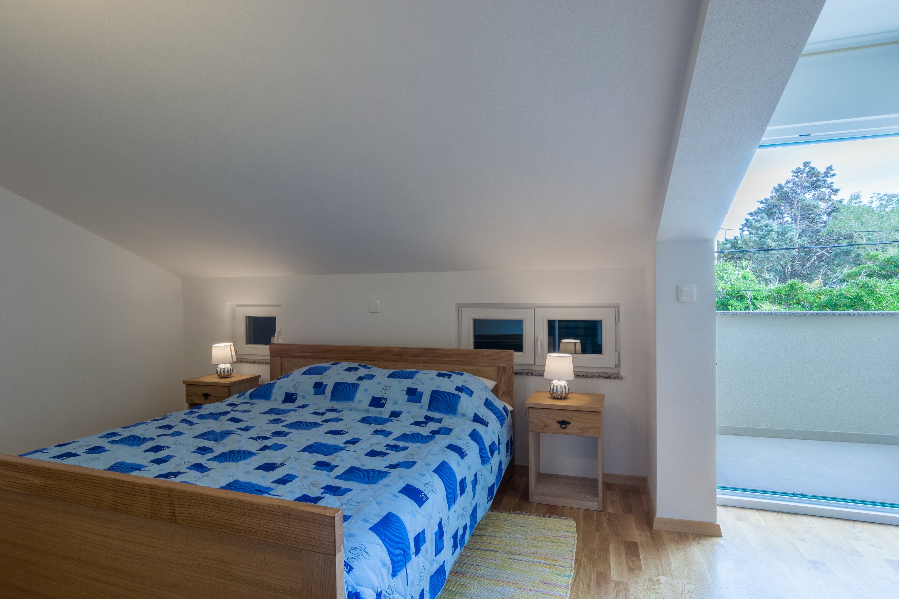 Comfortable and spacious apartment with terrace and sea view Šimuni, Pag  A-c