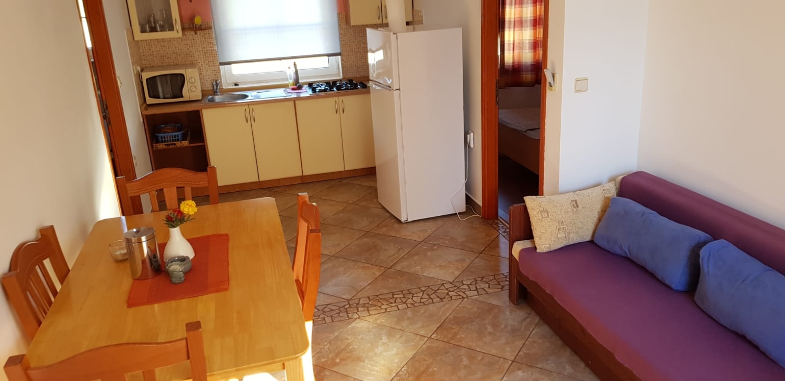 Two bedroom apartment with terrace Vir  A-b