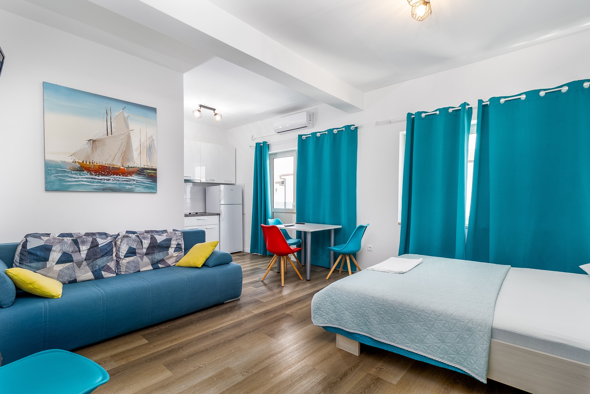 Studio Z balkonom Pakoštane, Biograd  AS-c